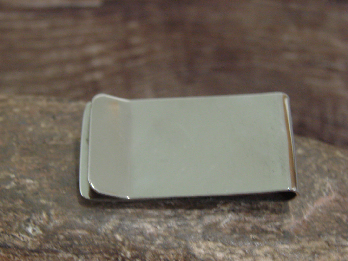 Native American Sterling Silver & Turquoise Money Clip - Skeets