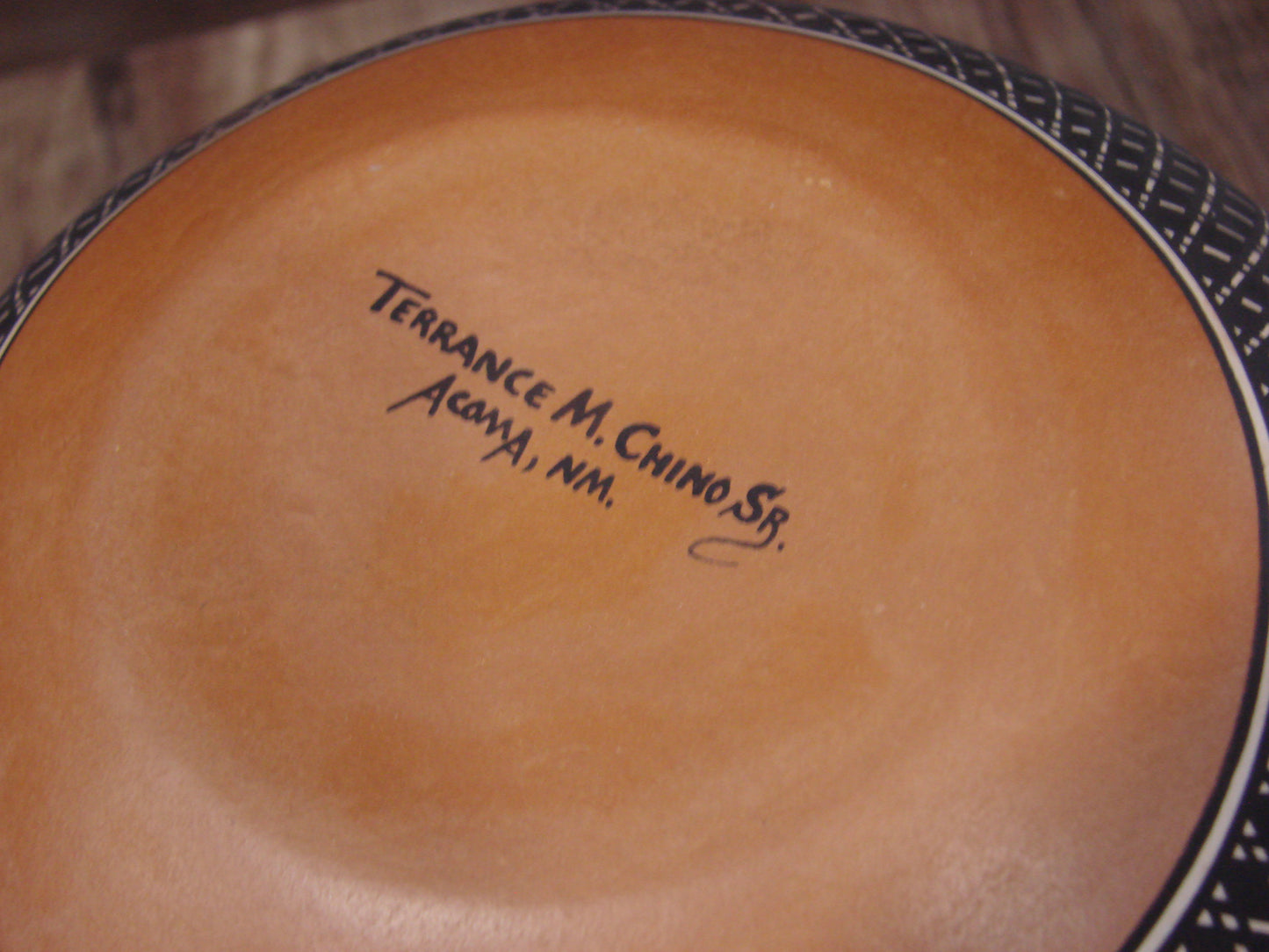 Native American Fine Line Hand Coiled Pottery by Terrance Chino Sr.