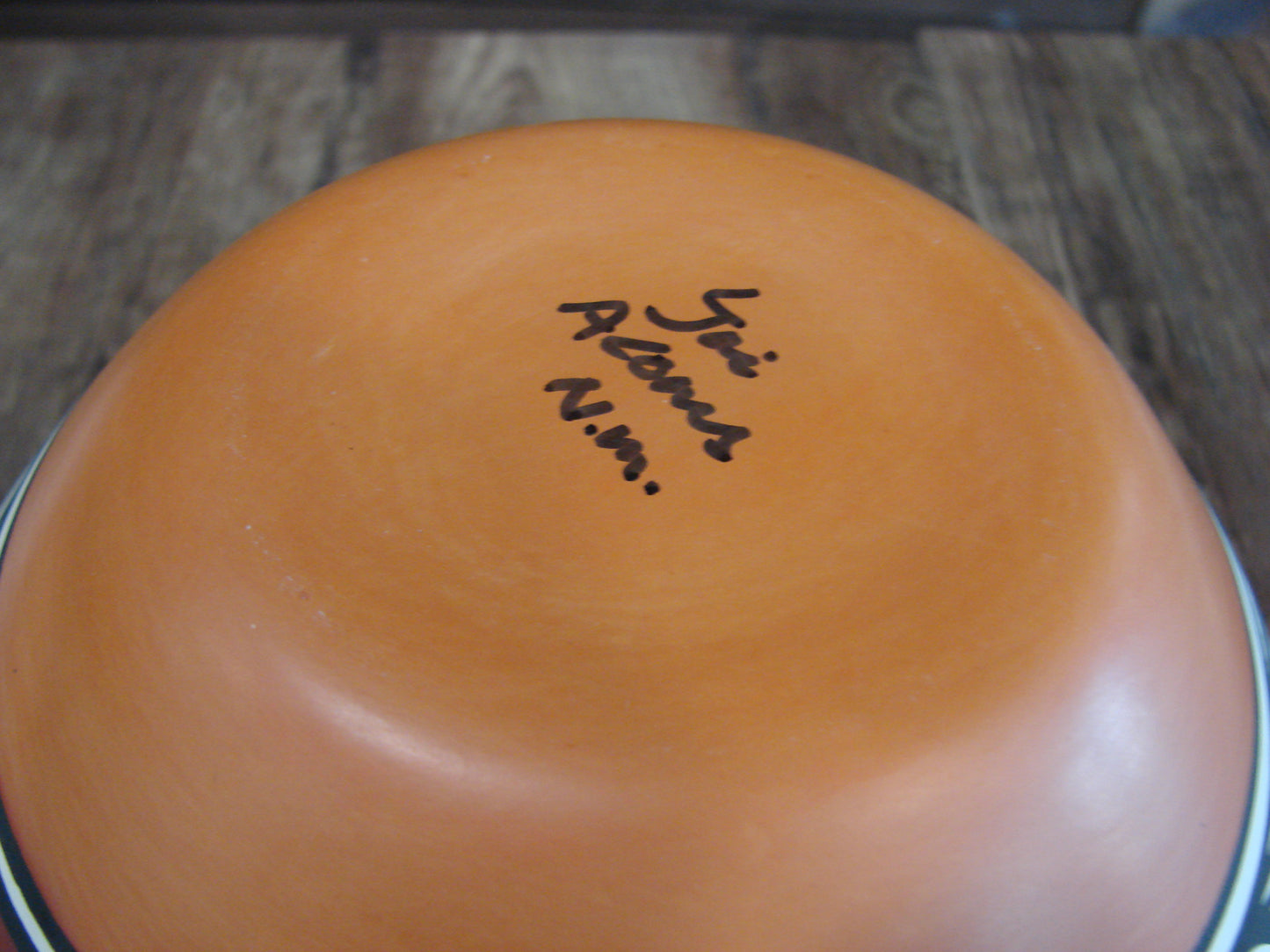 Native American Fine Line Hand Painted Pottery by L. Joe