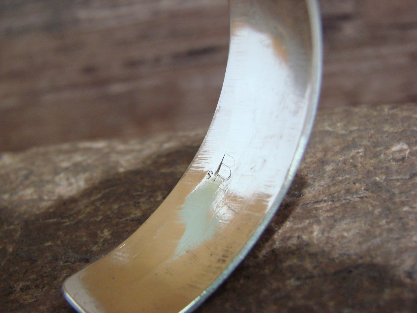 Native American Sterling Silver Petroglyph Bracelet by Begay