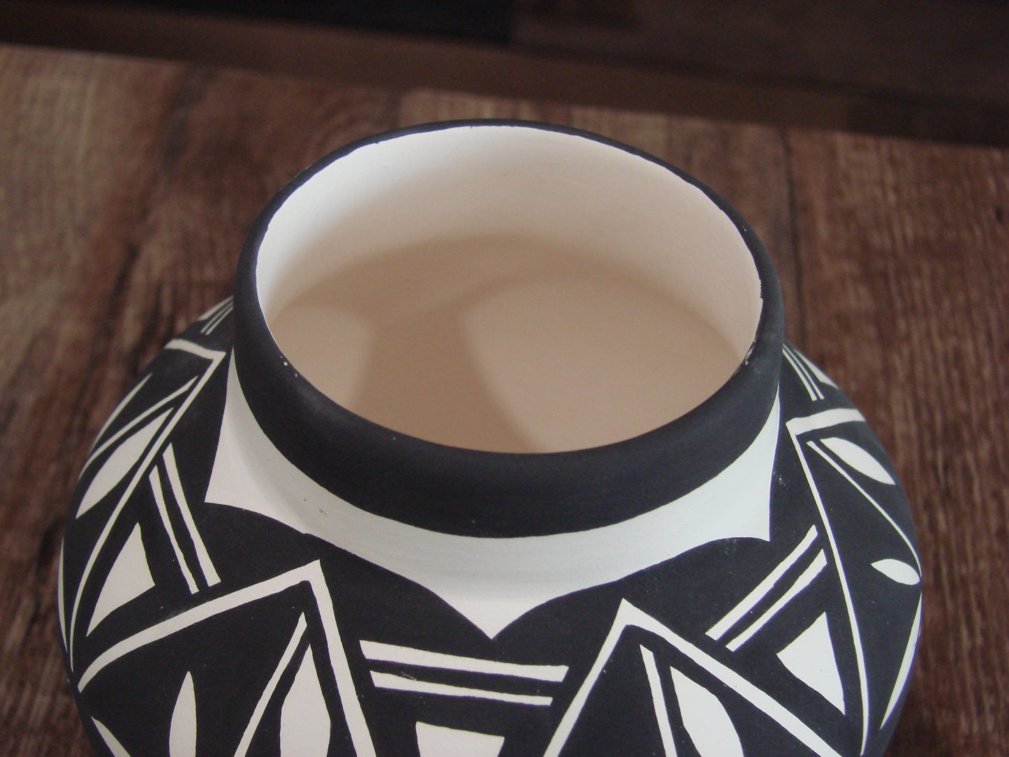 Native American Acoma Fine Line Hand Painted Pottery by Concho