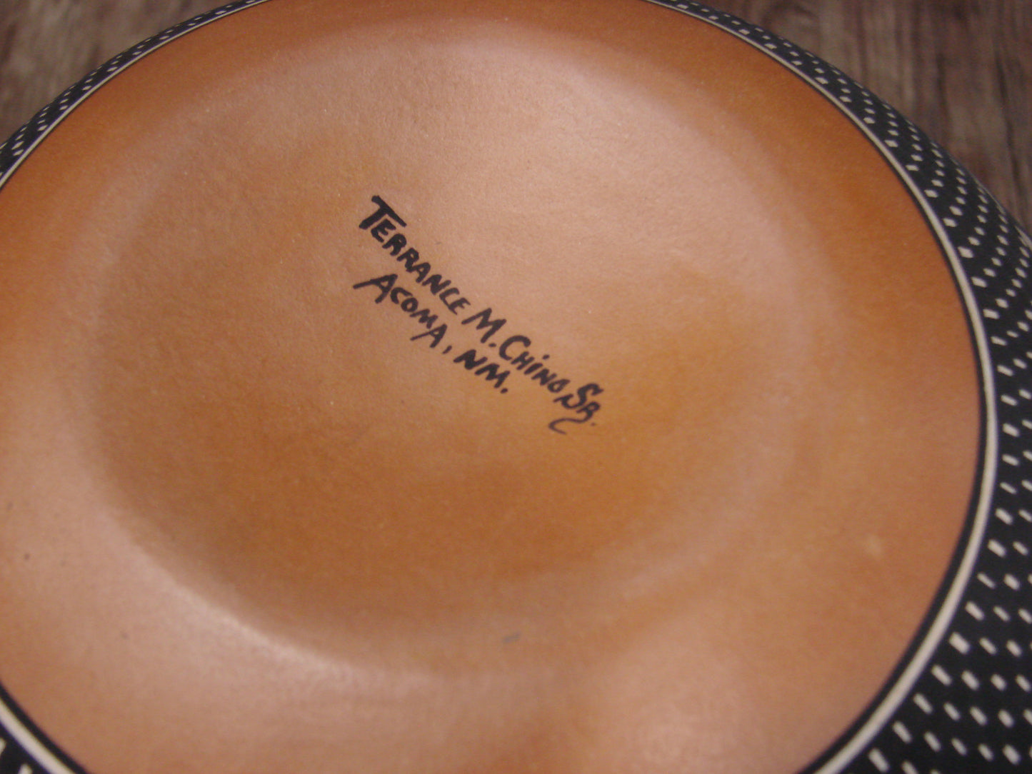 Native American Fine Line Hand Coiled Pottery by Terrance Chino Sr.