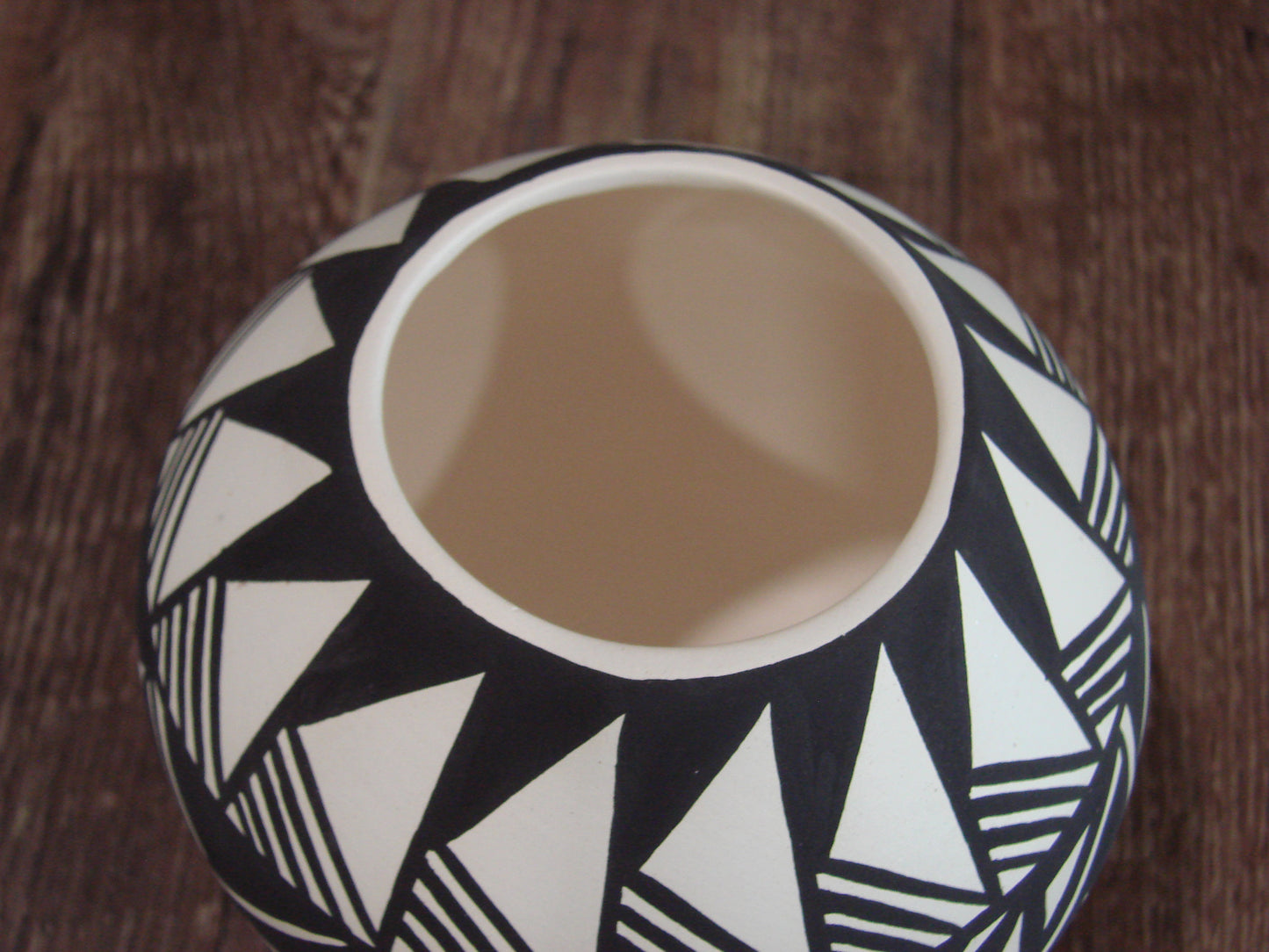 Native American Acoma Fine Line Hand Painted Pottery by Concho