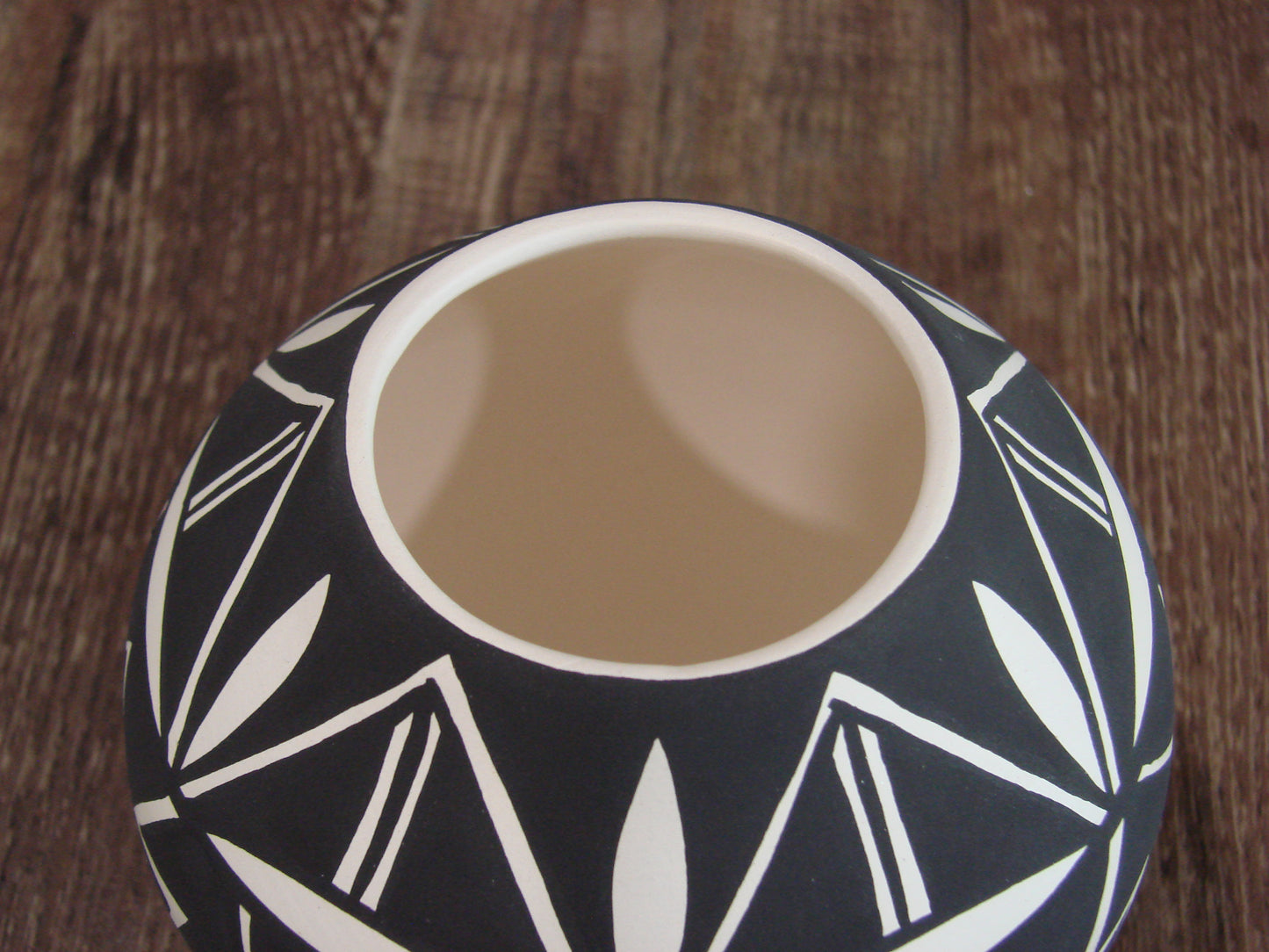 Native American Acoma Fine Line Hand Painted Pottery by Concho