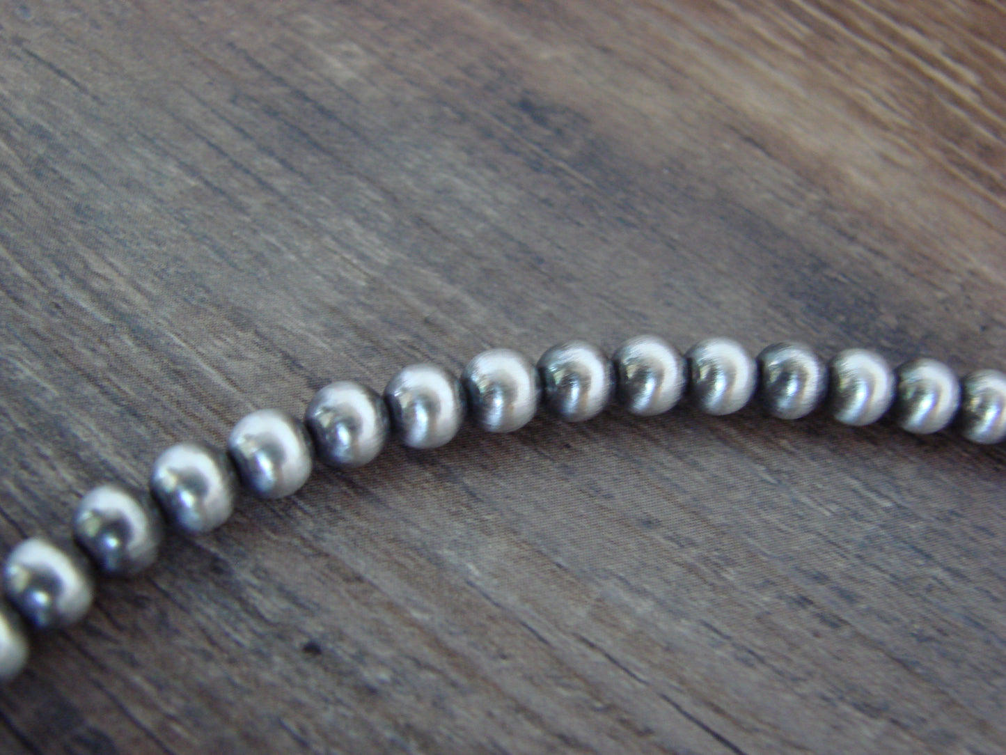 Native American 16" Sterling Silver Turquoise & Navajo Pearl Necklace by Betone