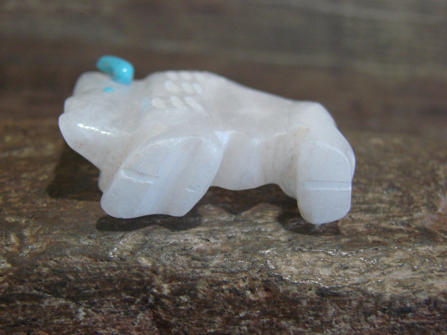 Native American Zuni Indian Hand Carved Buffalo Fetish- Etsate