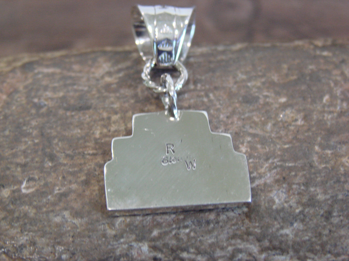 Native American Sterling Silver Deer Pendant by Wood