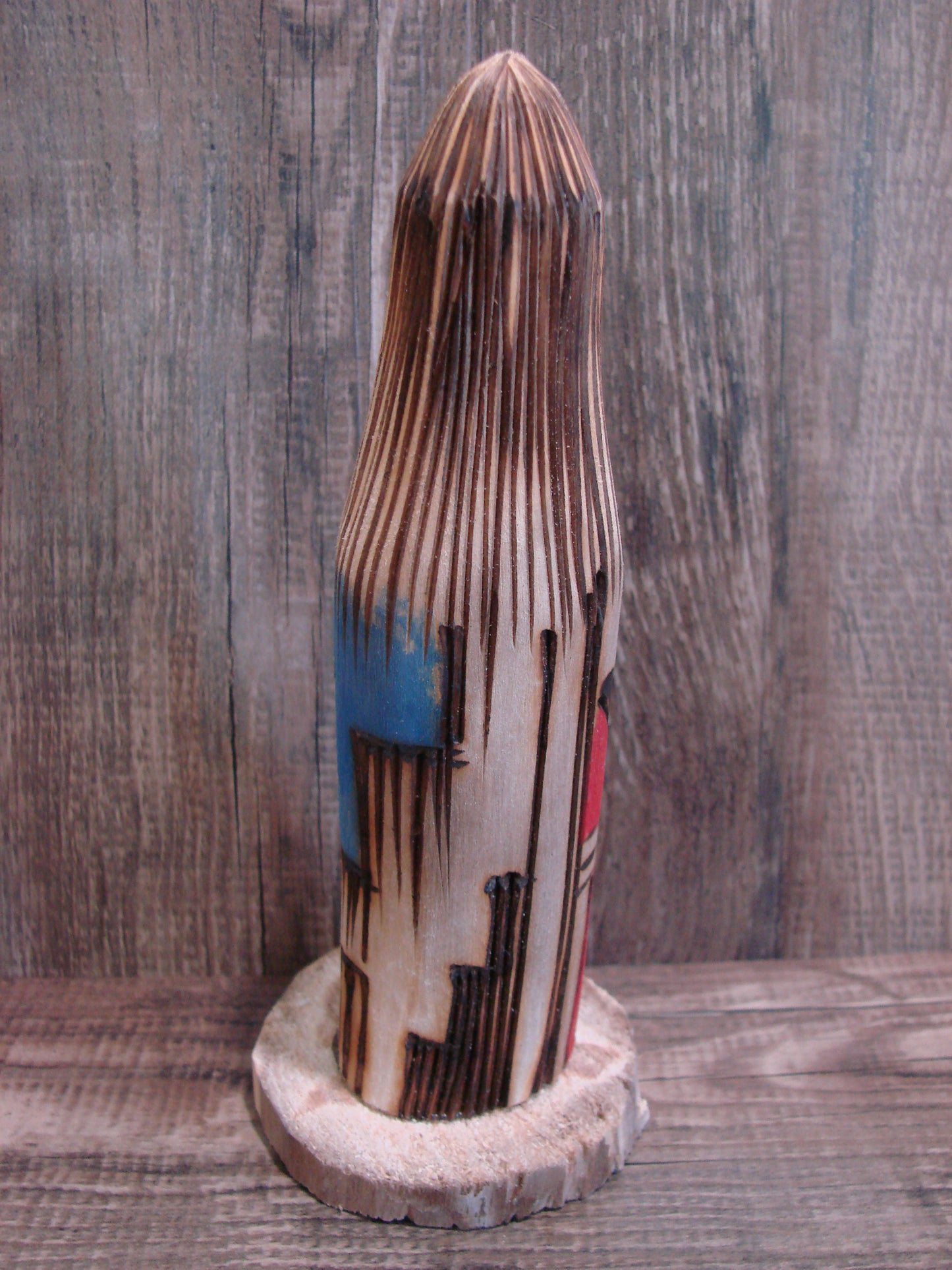 Native American Long Hair Shalako Kachina Dancer Signed JT