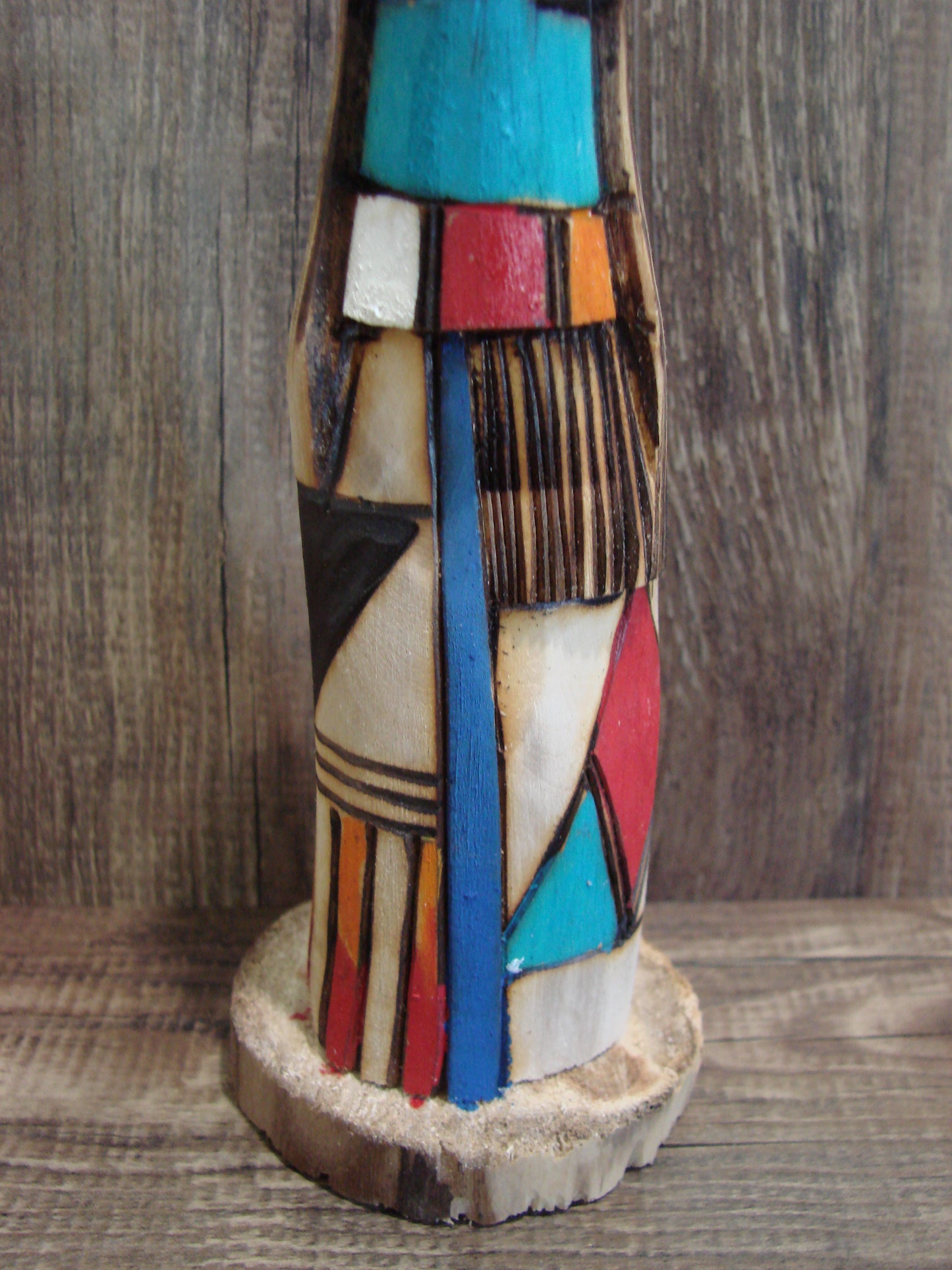 Native American Long Hair Shalako Kachina Dancer Signed JT