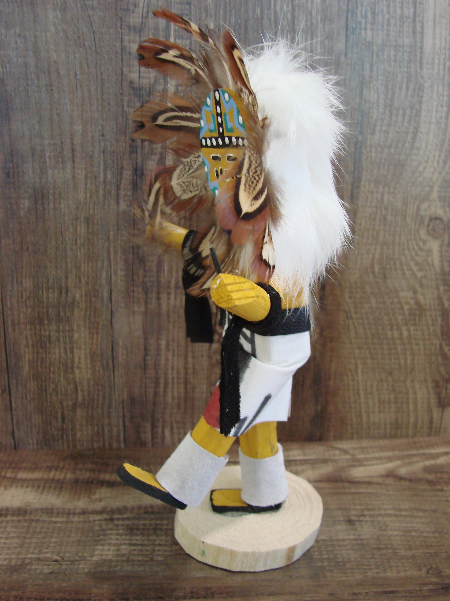 Native American Sunface Kachina Dancer Signed E.W.