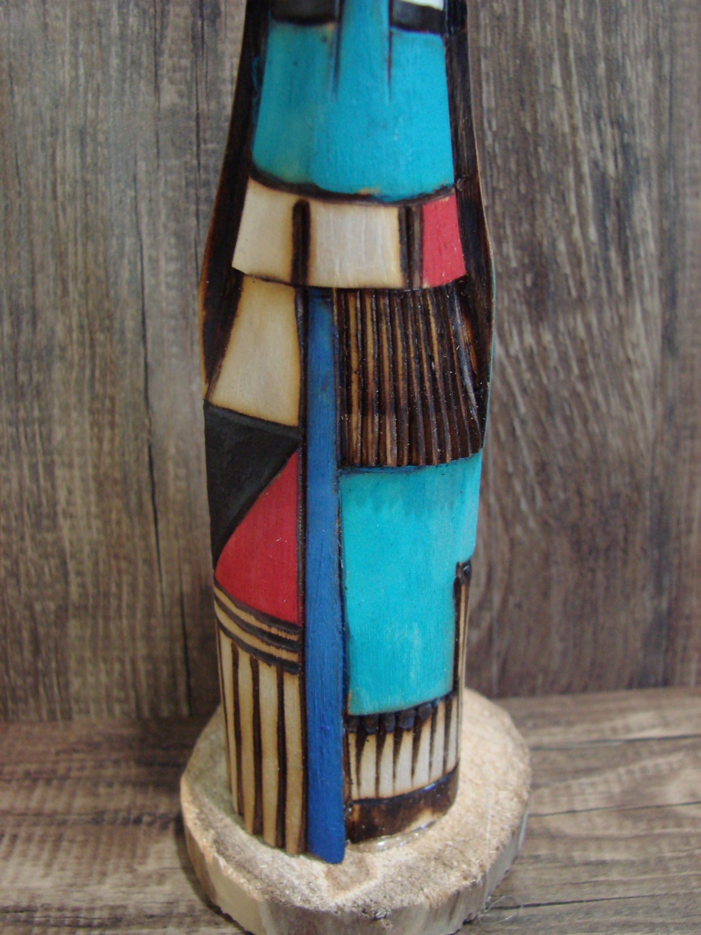 Native American Long Hair Shalako Kachina Dancer Signed JT