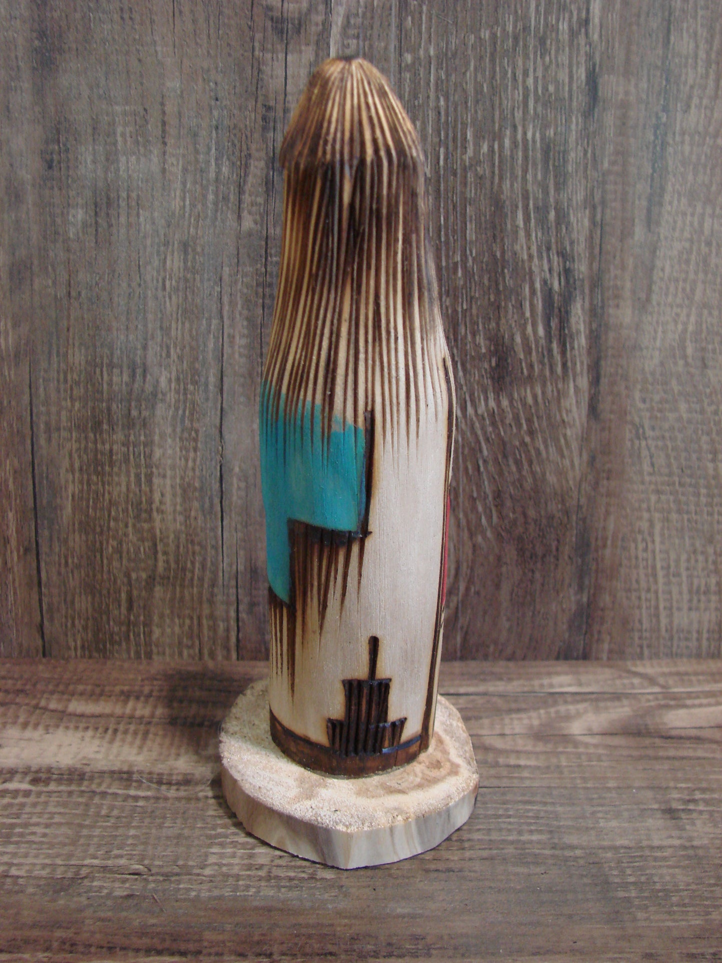 Native American Long Hair Shalako Kachina Dancer Signed JT