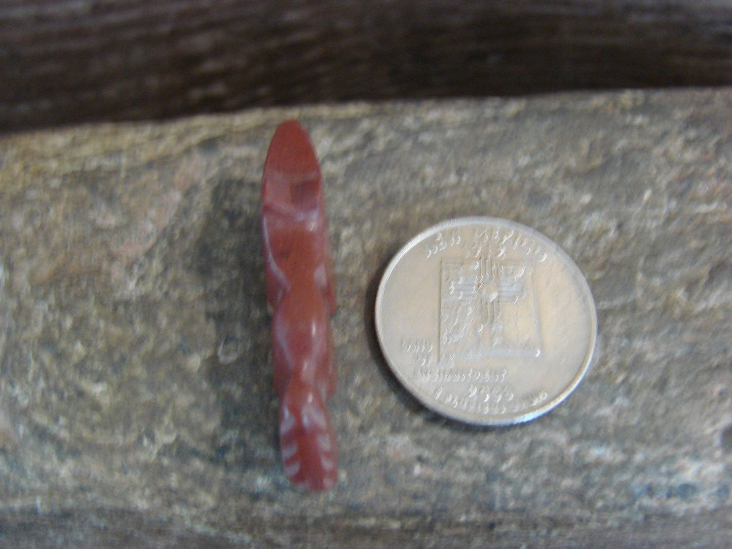 Native American Zuni Indian Hand Carved Pipestone Wolf Fetish - B. Phillips
