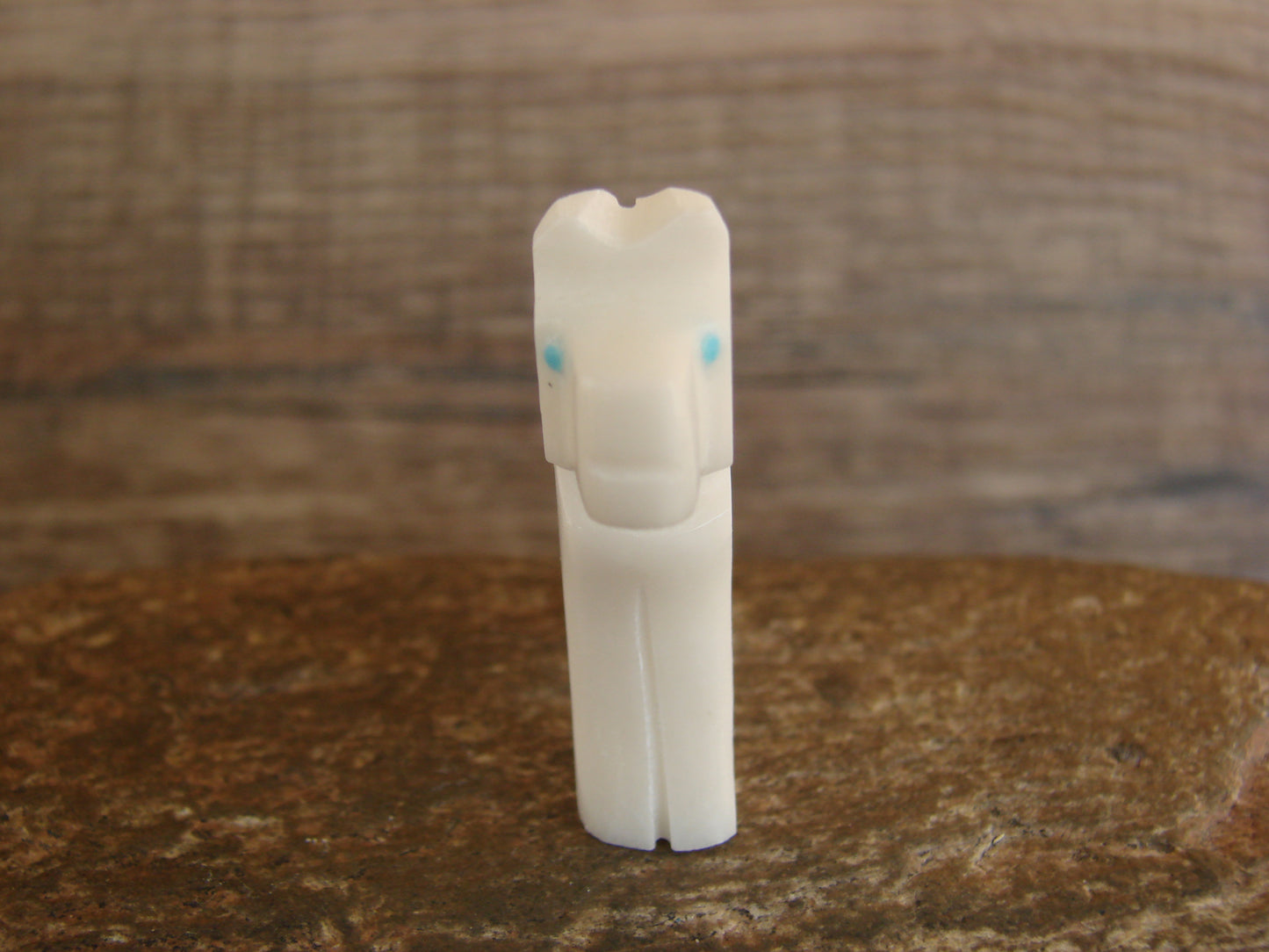 Native American Zuni Indian Hand Carved Horse Marble Fetish by Etsate