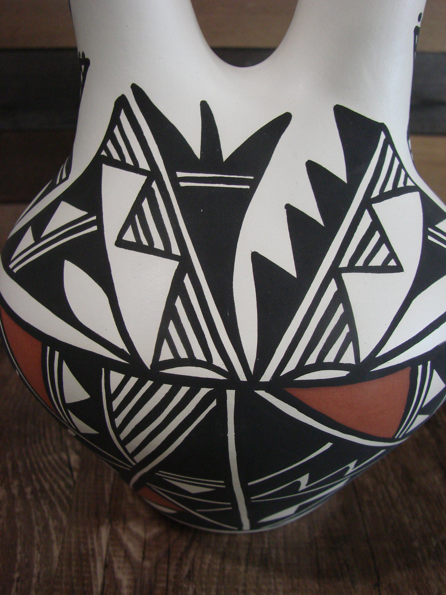 Native American Hand Painted Wedding Vase Pottery by Concho