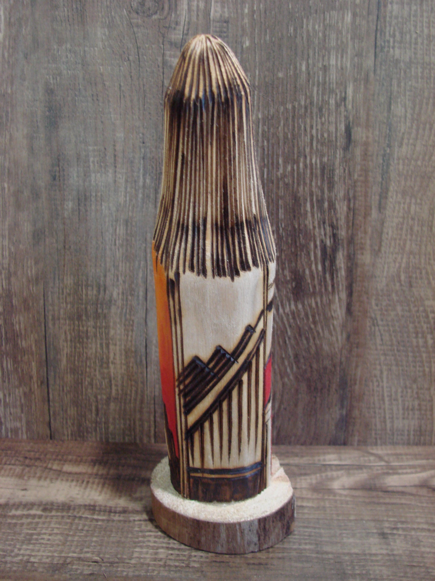 Native American Long Hair Shalako Kachina Dancer Signed JT