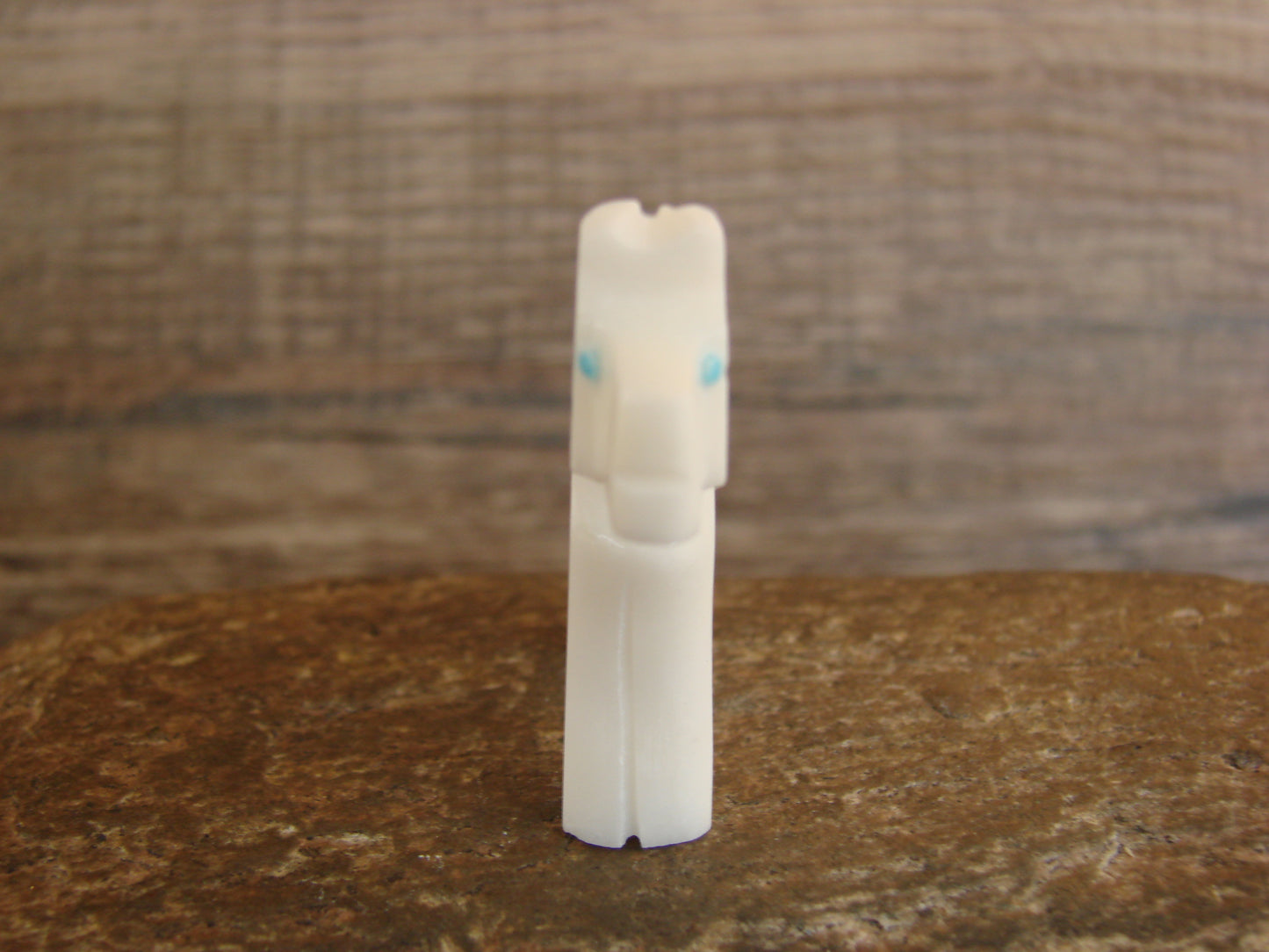 Native American Zuni Indian Hand Carved Horse Marble Fetish by Etsate