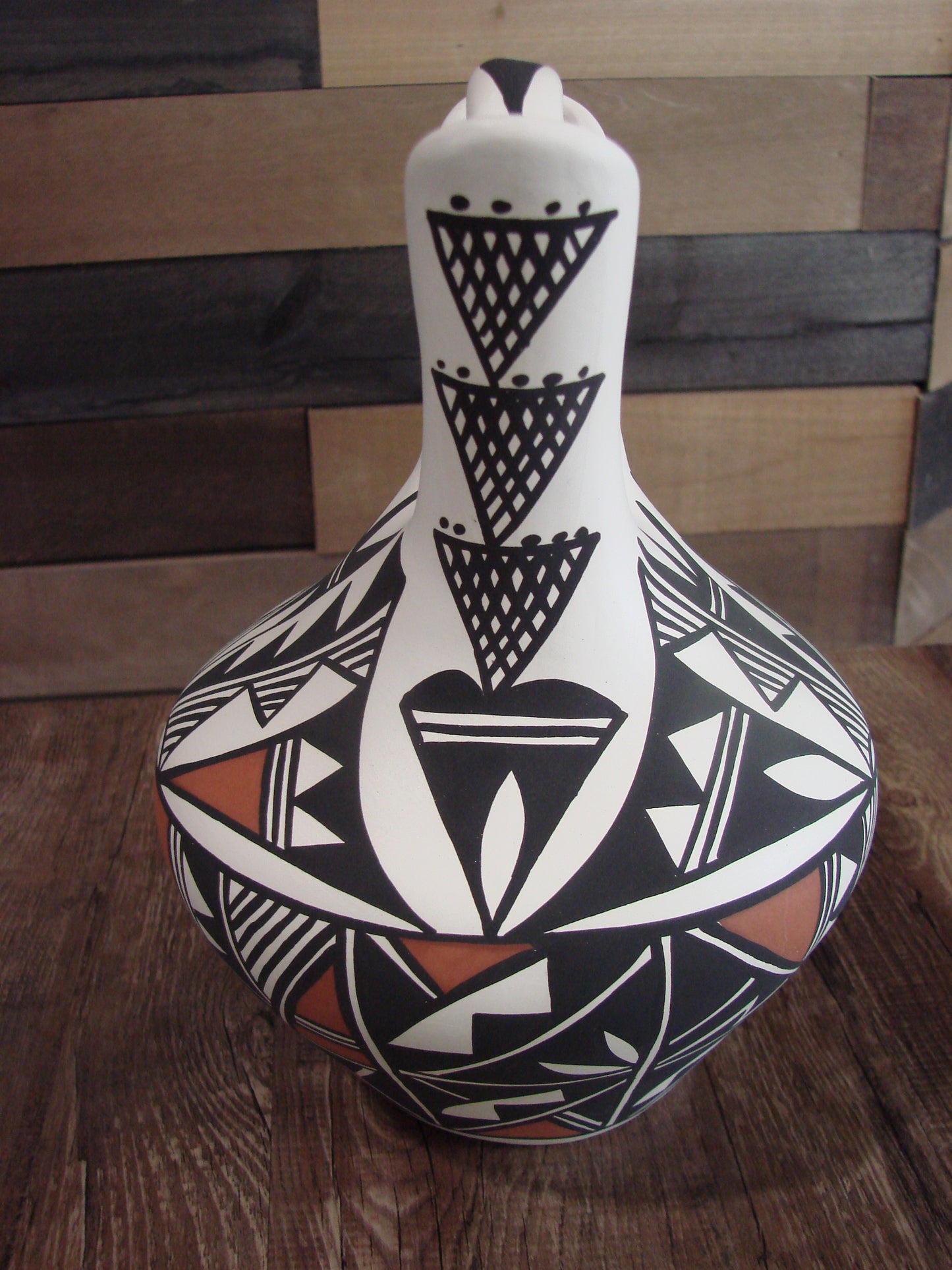 Native American Hand Painted Wedding Vase Pottery by Concho