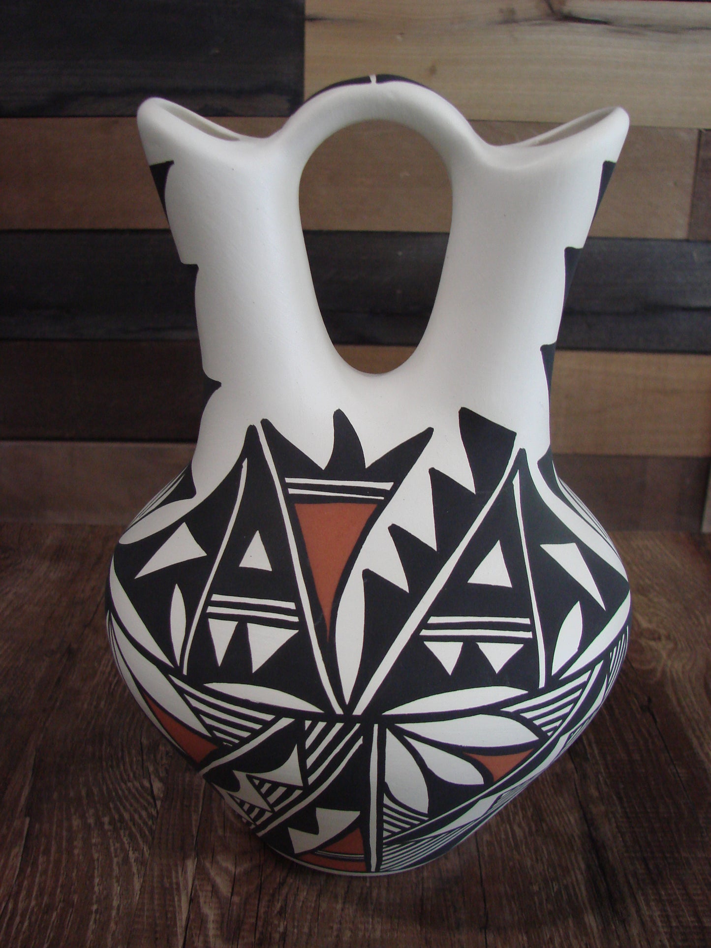 Native American Hand Painted Wedding Vase Pottery by Concho