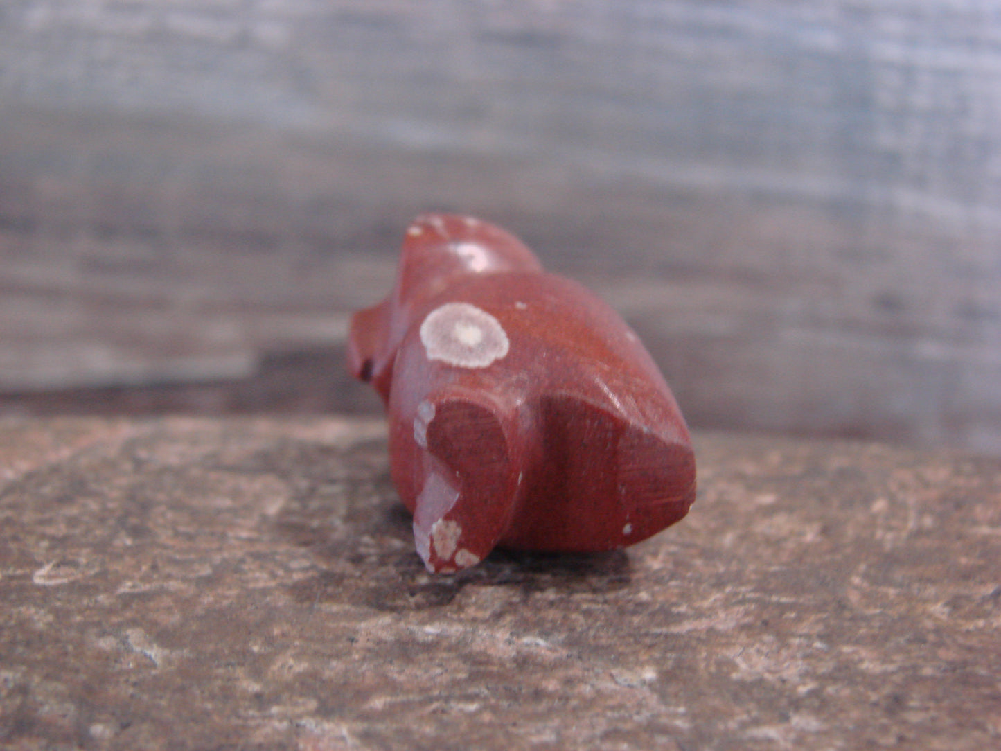 Native American Zuni Indian Hand Carved Pipestone Owl Fetish - B. Phillips