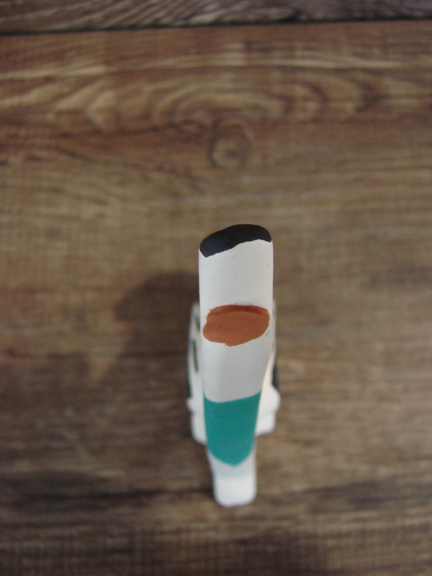 Small Native American Hand Painted Acoma Coyote Pottery by Chino