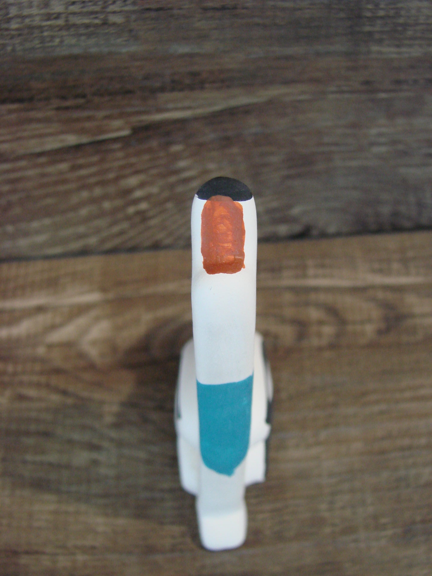 Small Native American Hand Painted Acoma Coyote Pottery by Chino