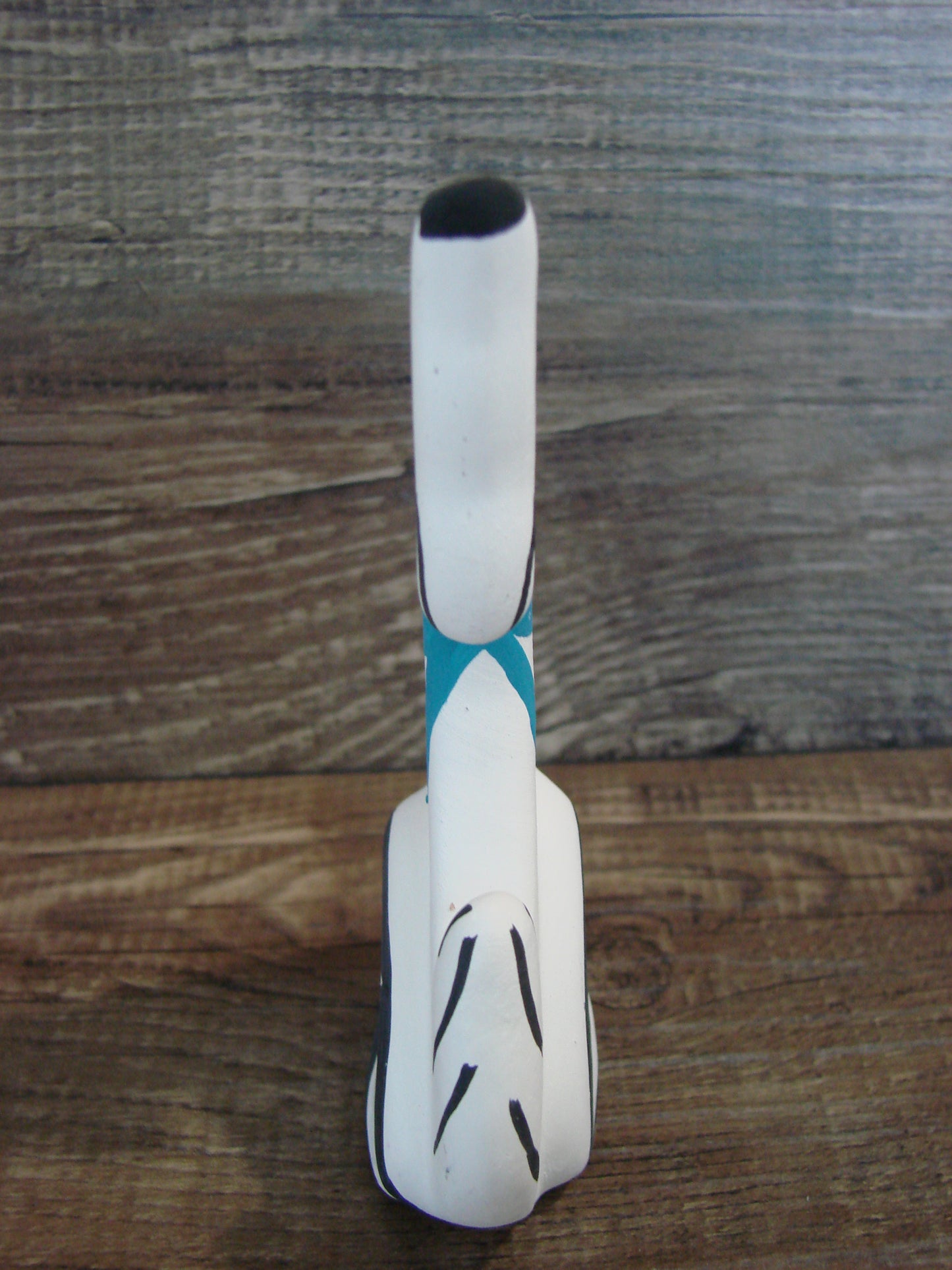 Small Native American Hand Painted Acoma Coyote Pottery by Chino