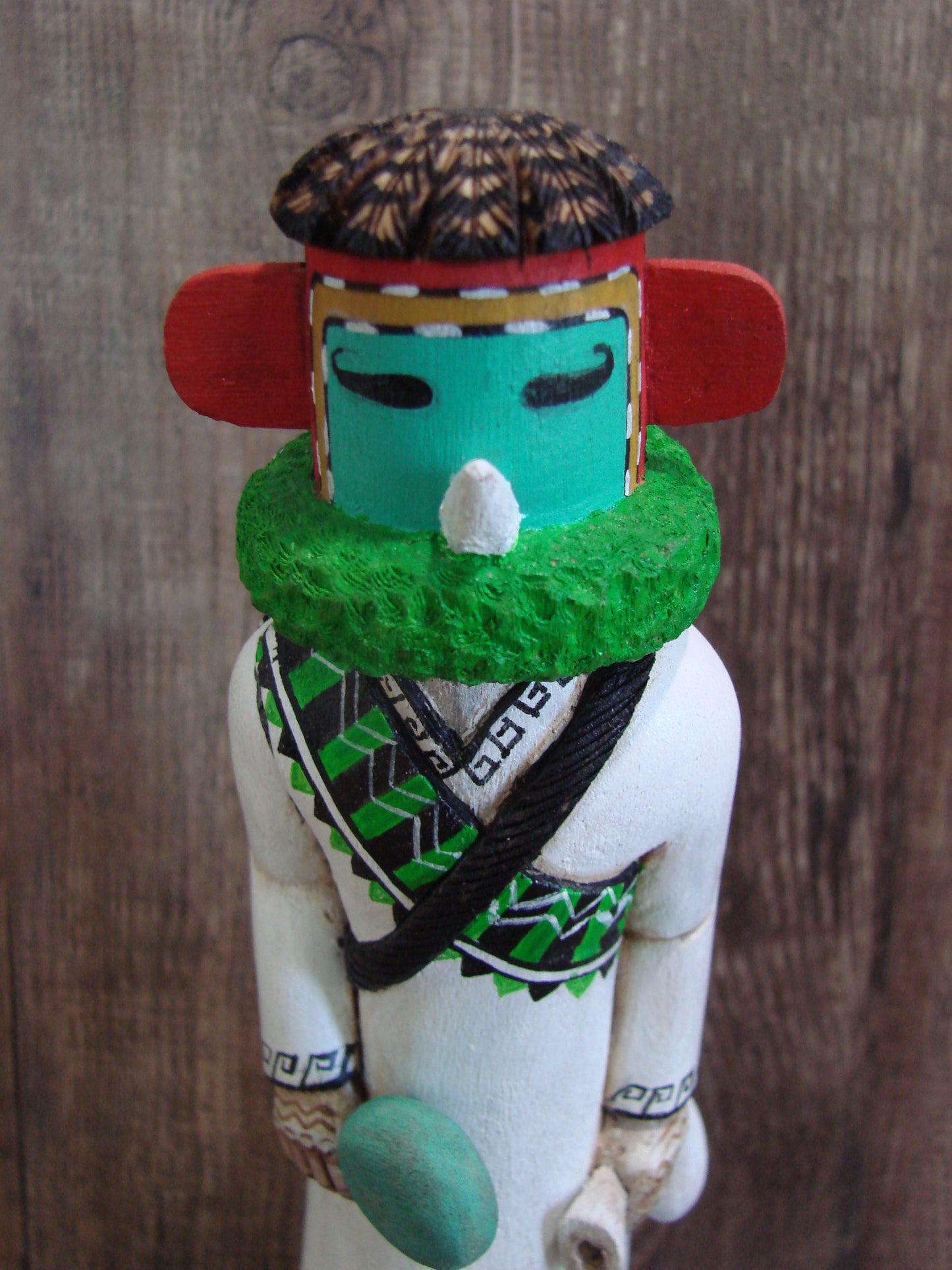Hopi Indian Hand Carved Warrior Shalako Kachina Dancer by Wilmer Kaye