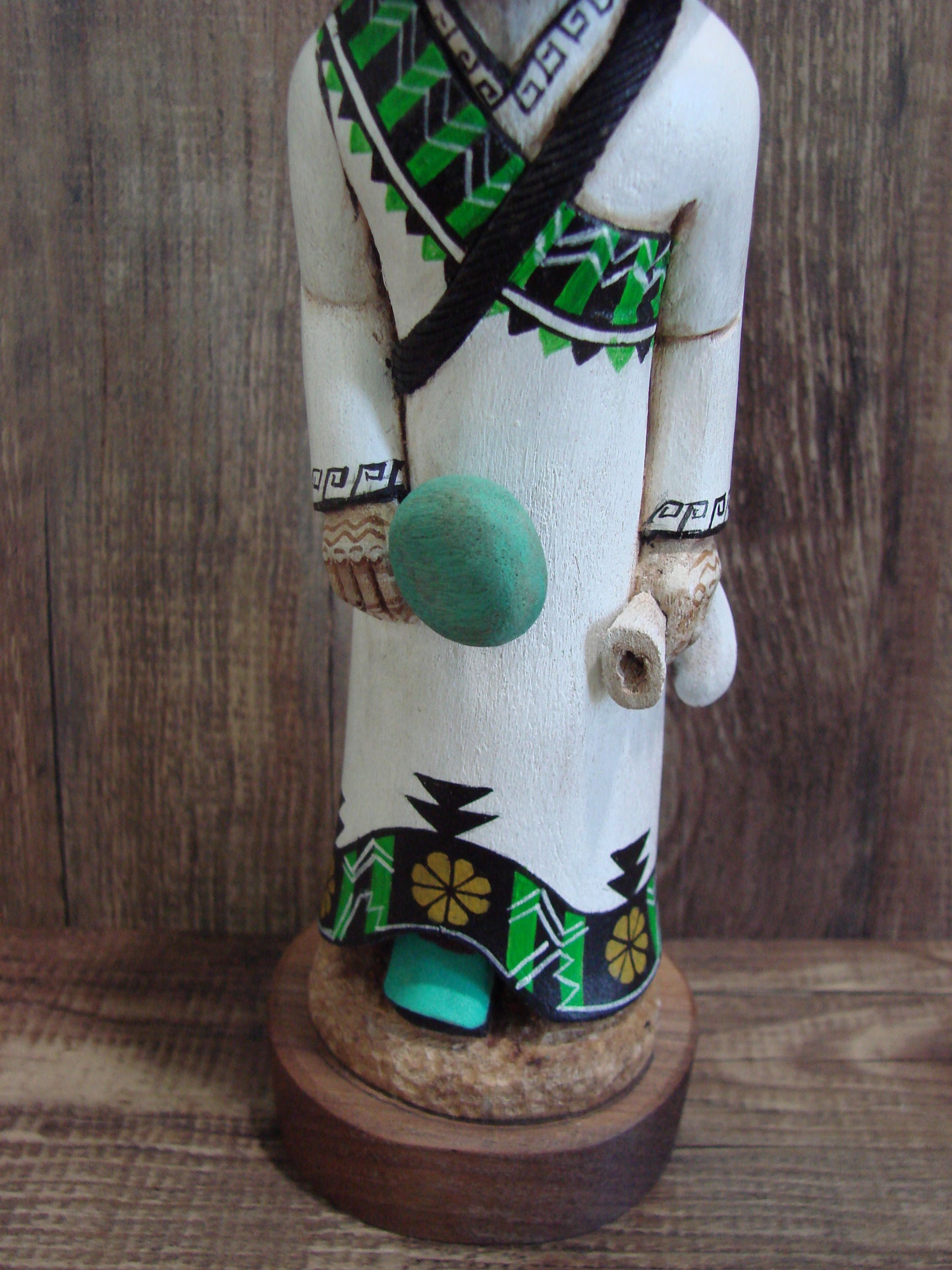 Hopi Indian Hand Carved Warrior Shalako Kachina Dancer by Wilmer Kaye
