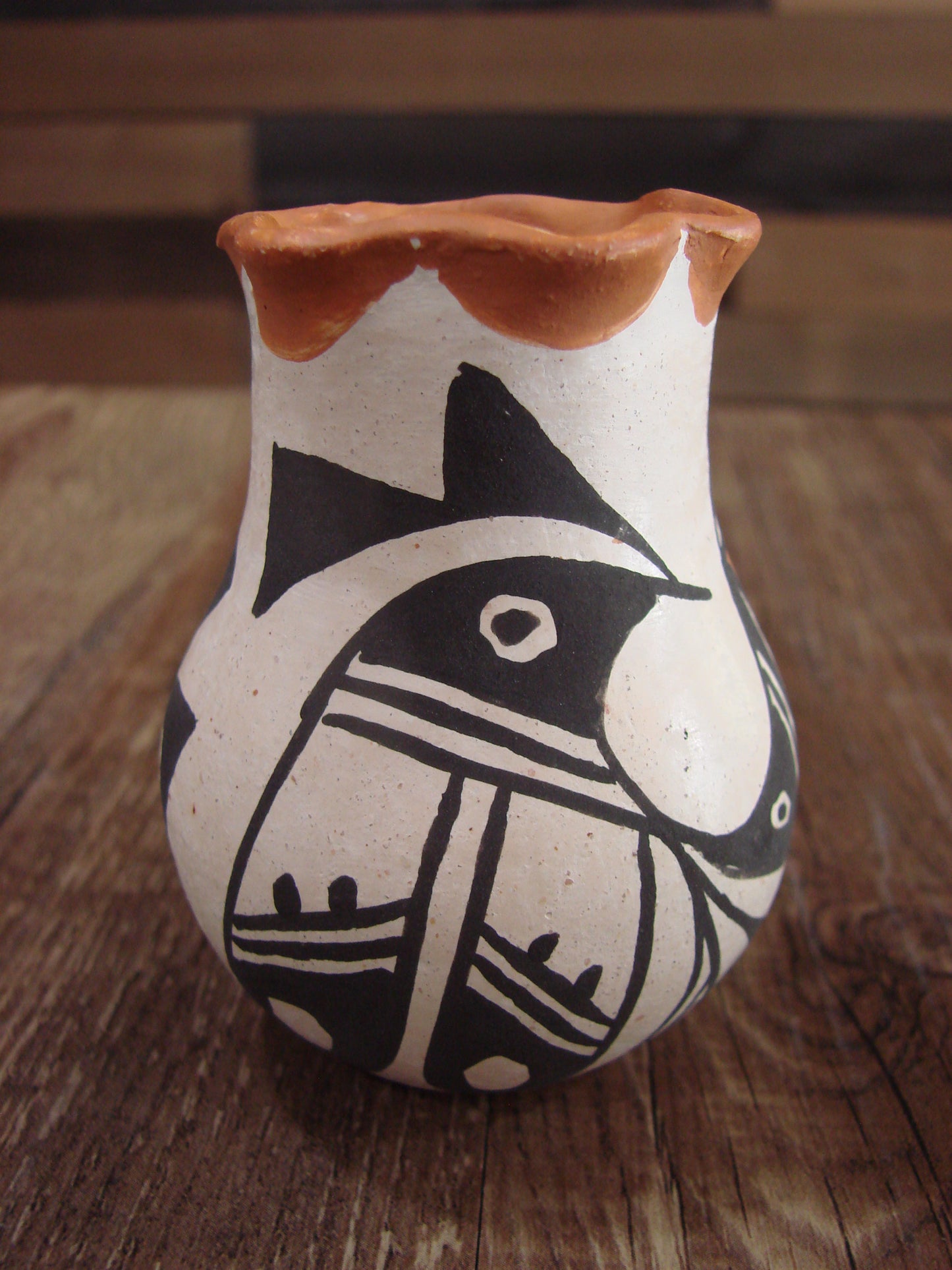 Small Native American Acoma Hand Made Clay Pottery by Leno