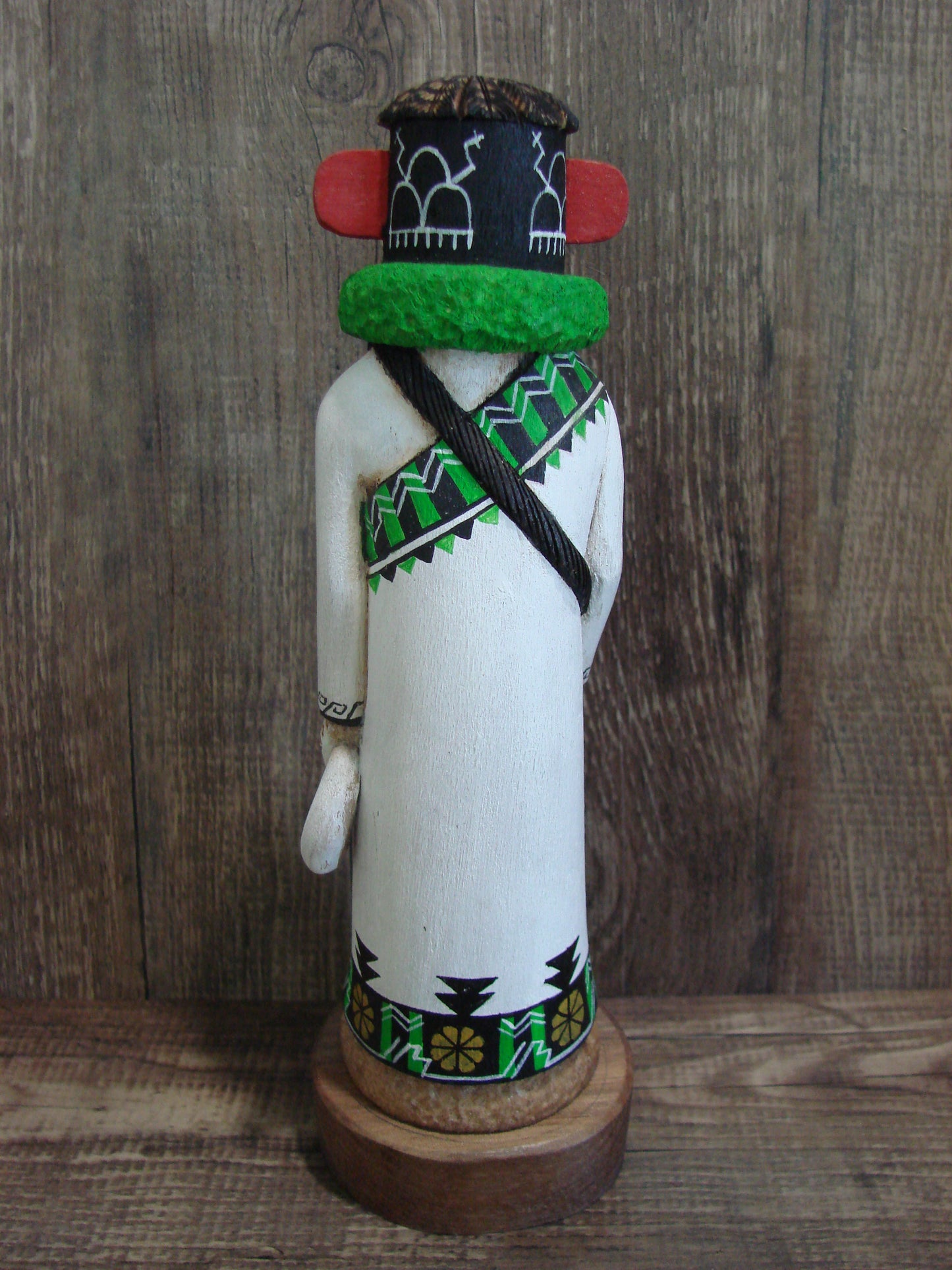 Hopi Indian Hand Carved Warrior Shalako Kachina Dancer by Wilmer Kaye