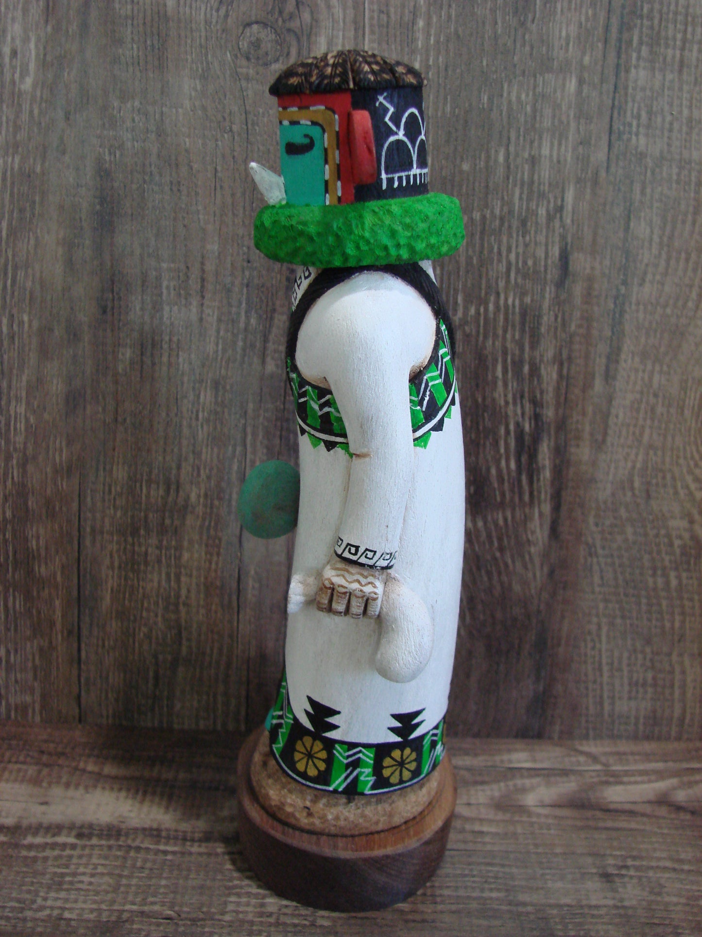 Hopi Indian Hand Carved Warrior Shalako Kachina Dancer by Wilmer Kaye