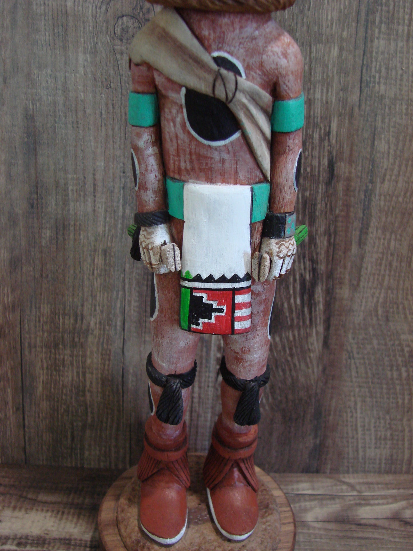 Hopi Indian Hand Carved Owl Warrior Shalako Kachina Dancer by Wilmer Kaye