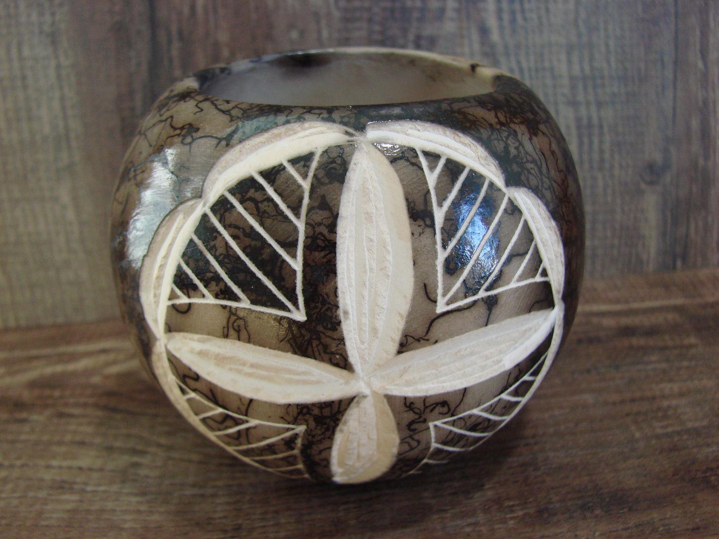 Native American Navajo Indian Horse Hair Pottery by Vail