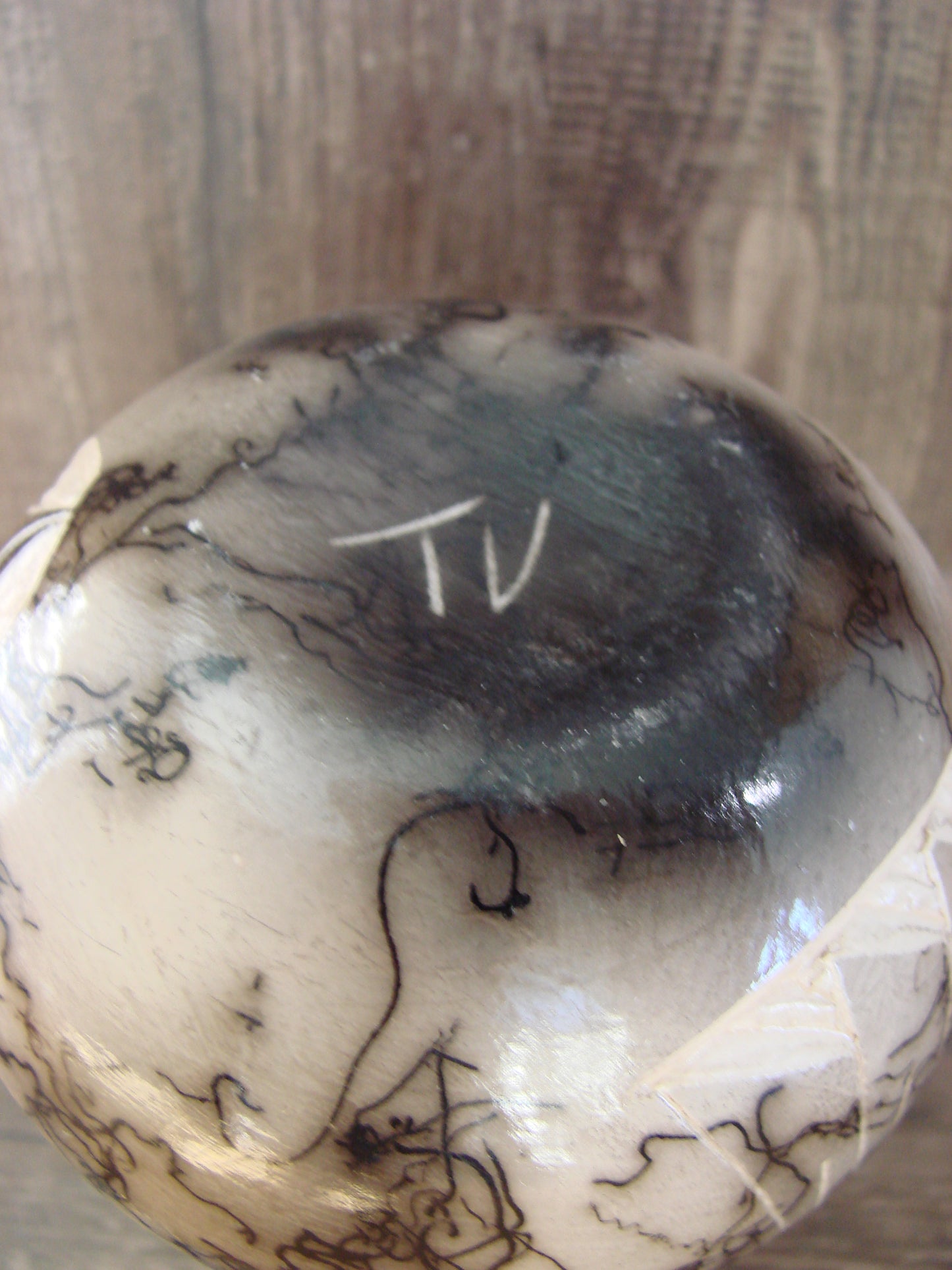 Native American Navajo Indian Horse Hair Pottery by Vail