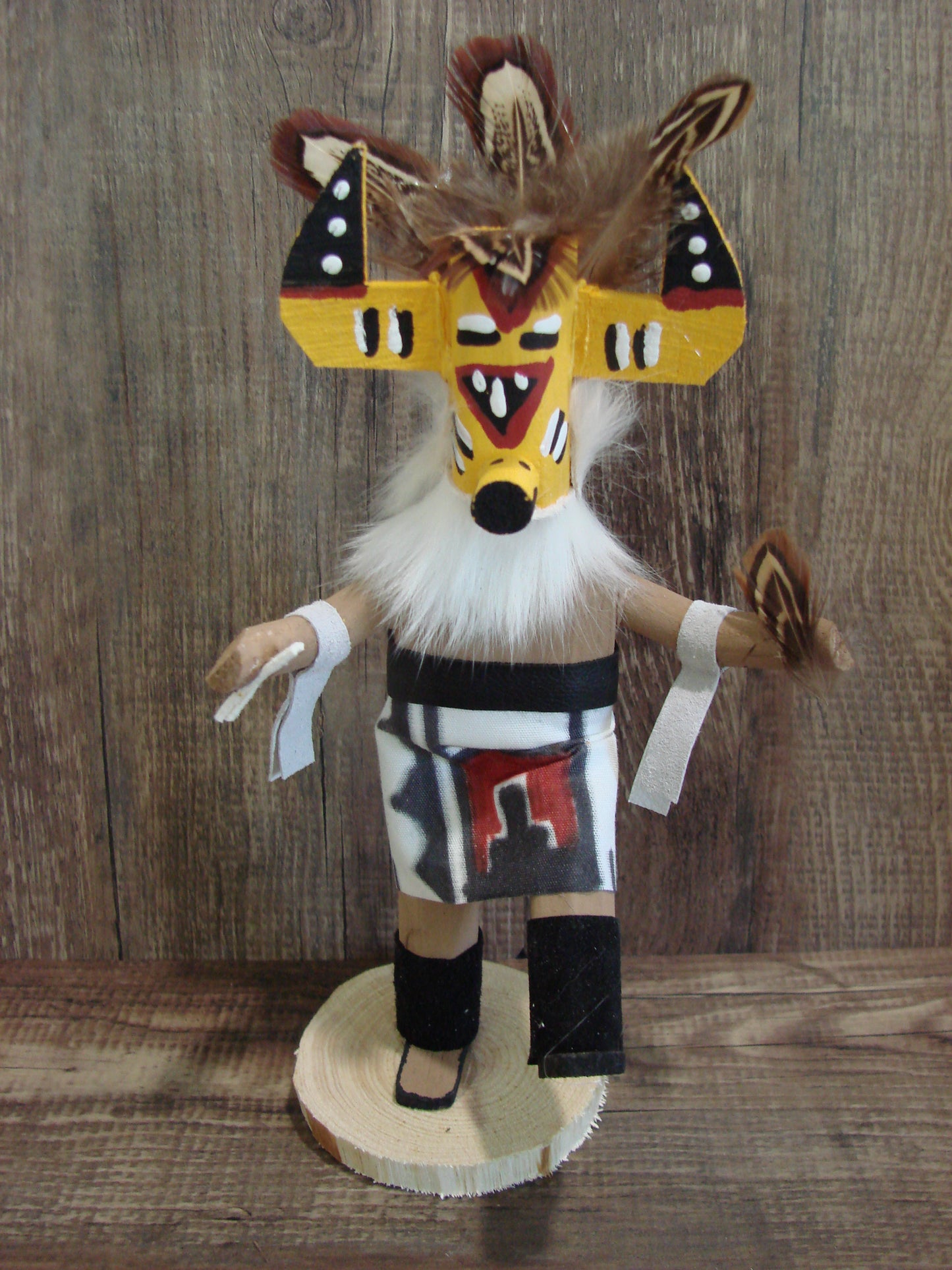 Native American Warrior Kachina Dancer Signed E.W.