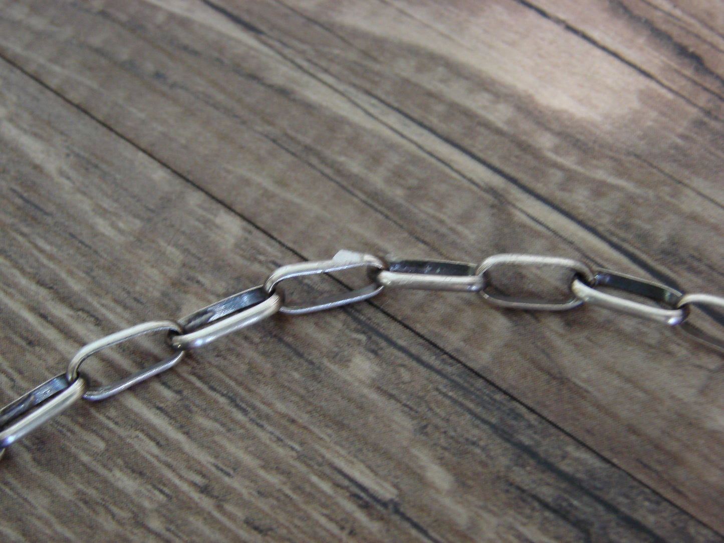 Native American Sterling Silver 20" Link Chain Link Necklace - Yazzie