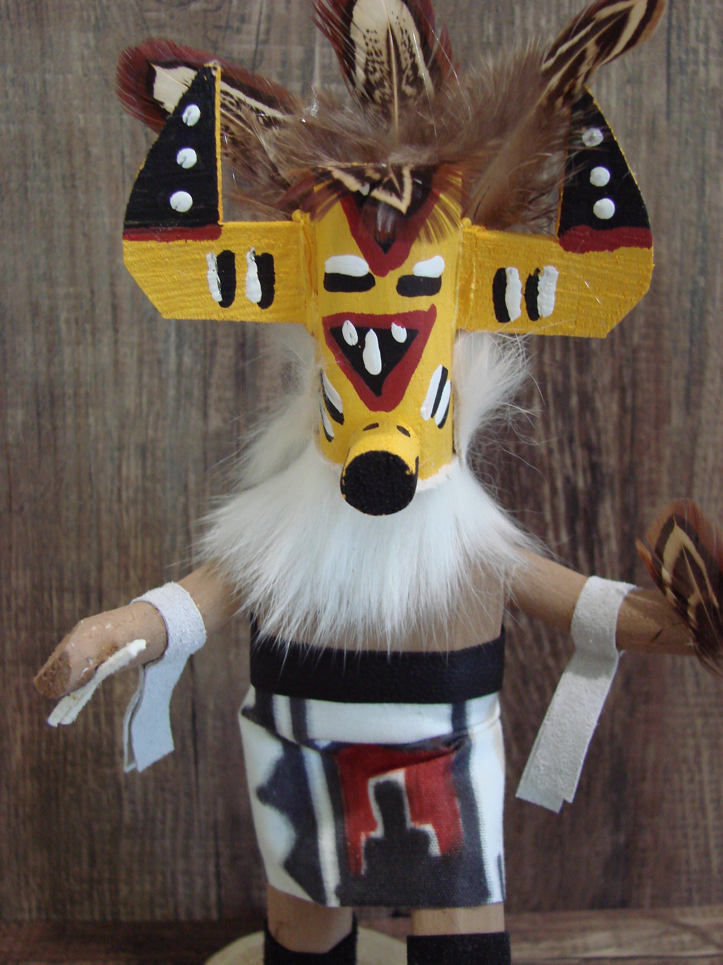 Native American Warrior Kachina Dancer Signed E.W.