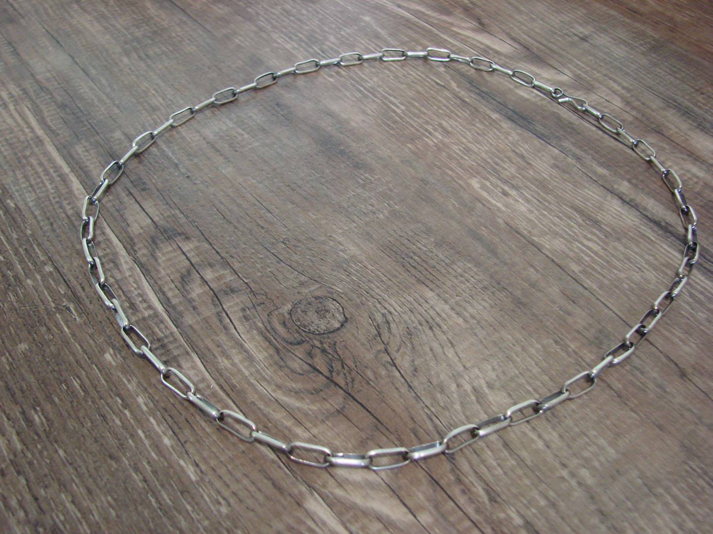 Native American Sterling Silver 20" Link Chain Link Necklace - Yazzie