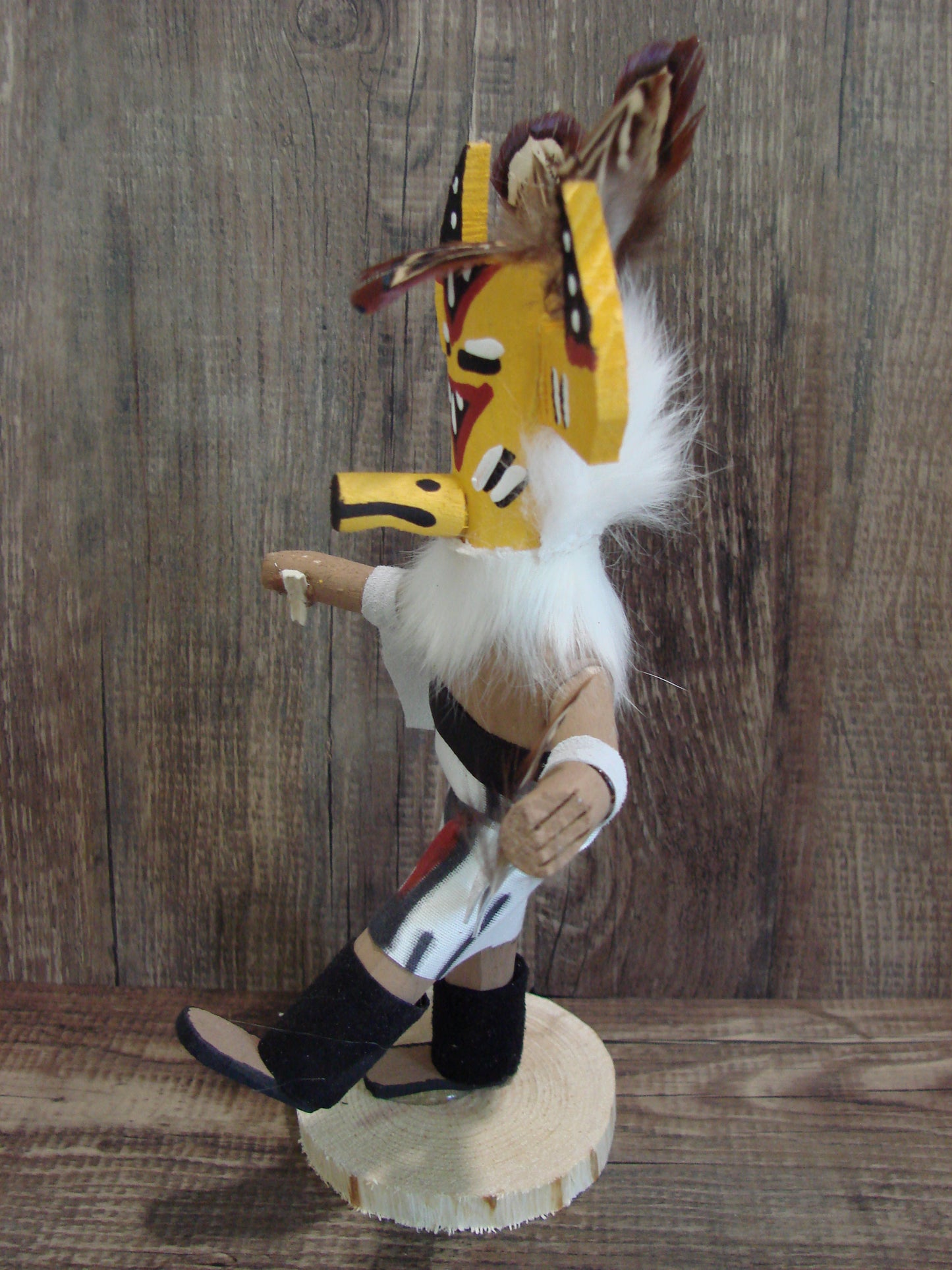 Native American Warrior Kachina Dancer Signed E.W.