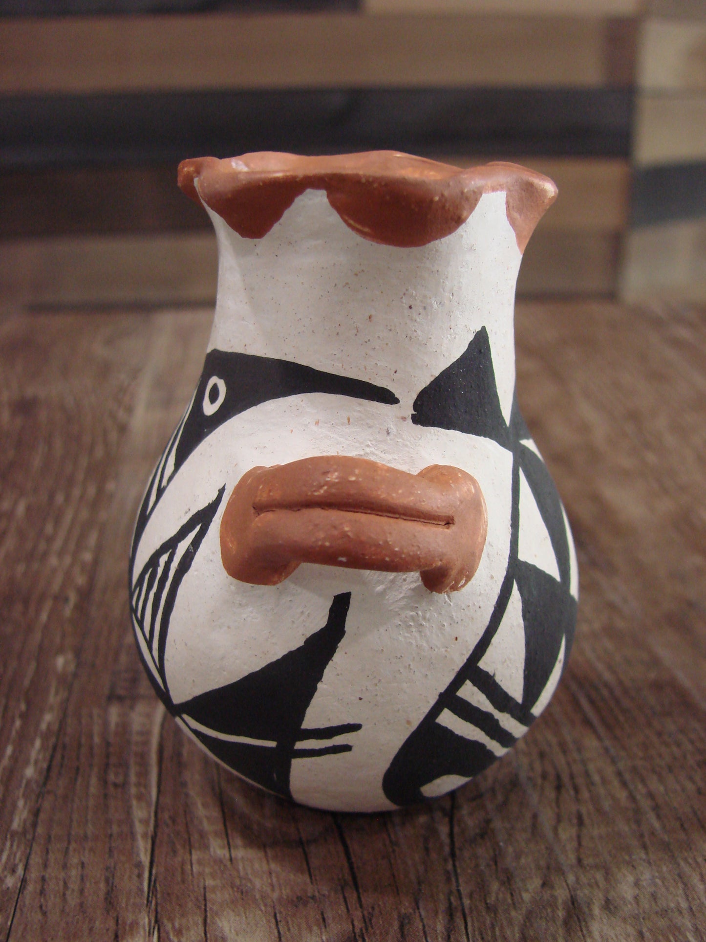 Small Native American Acoma Hand Made Clay Pottery by Leno
