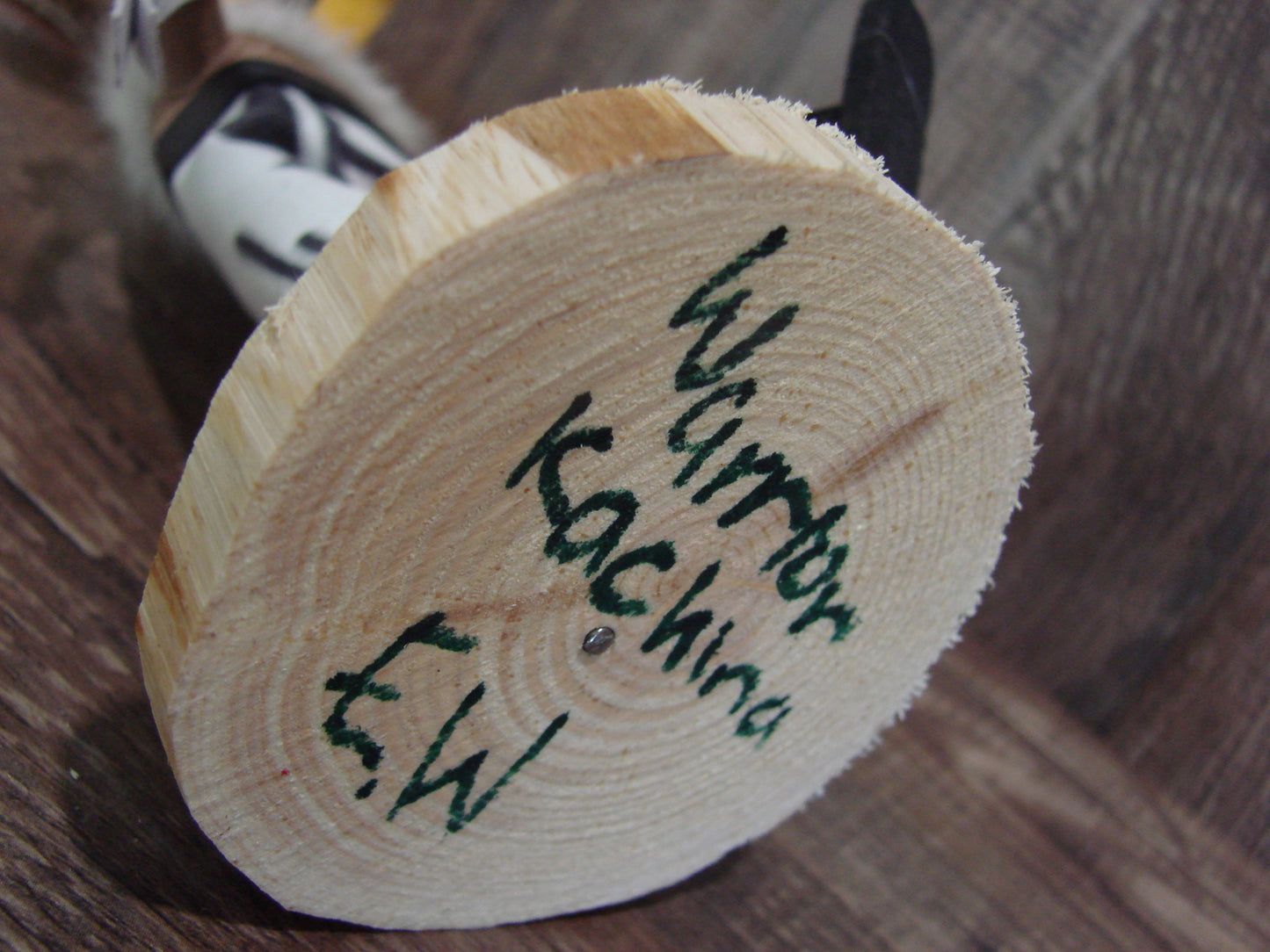 Native American Warrior Kachina Dancer Signed E.W.