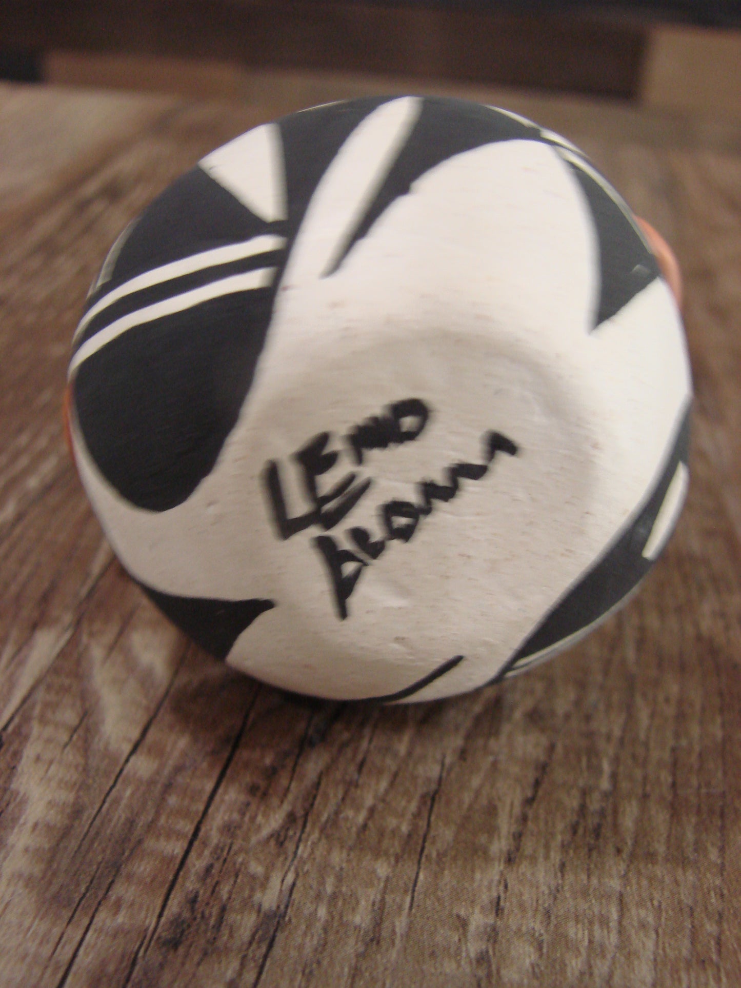 Small Native American Acoma Hand Made Clay Pottery by Leno