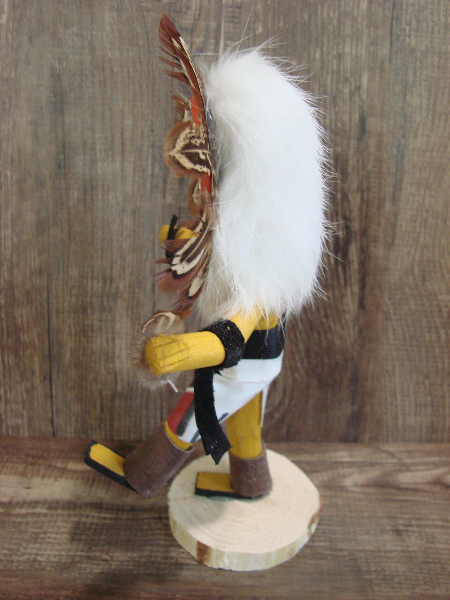 Native American Sunface Kachina Dancer Signed E.W.