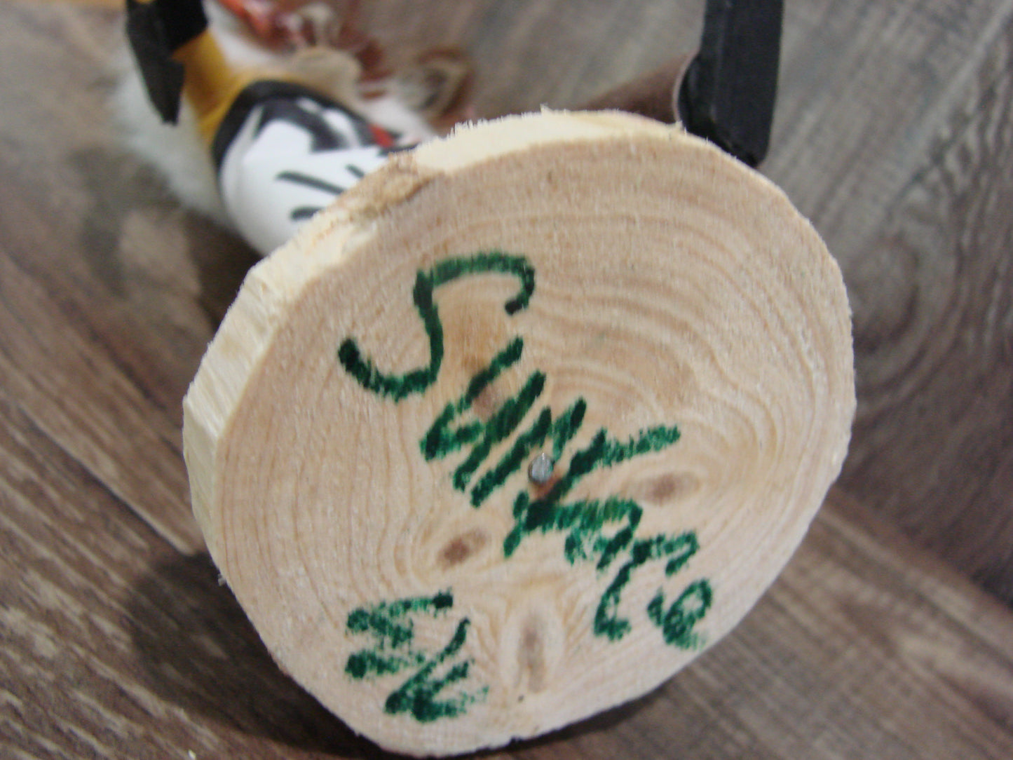 Native American Sunface Kachina Dancer Signed E.W.