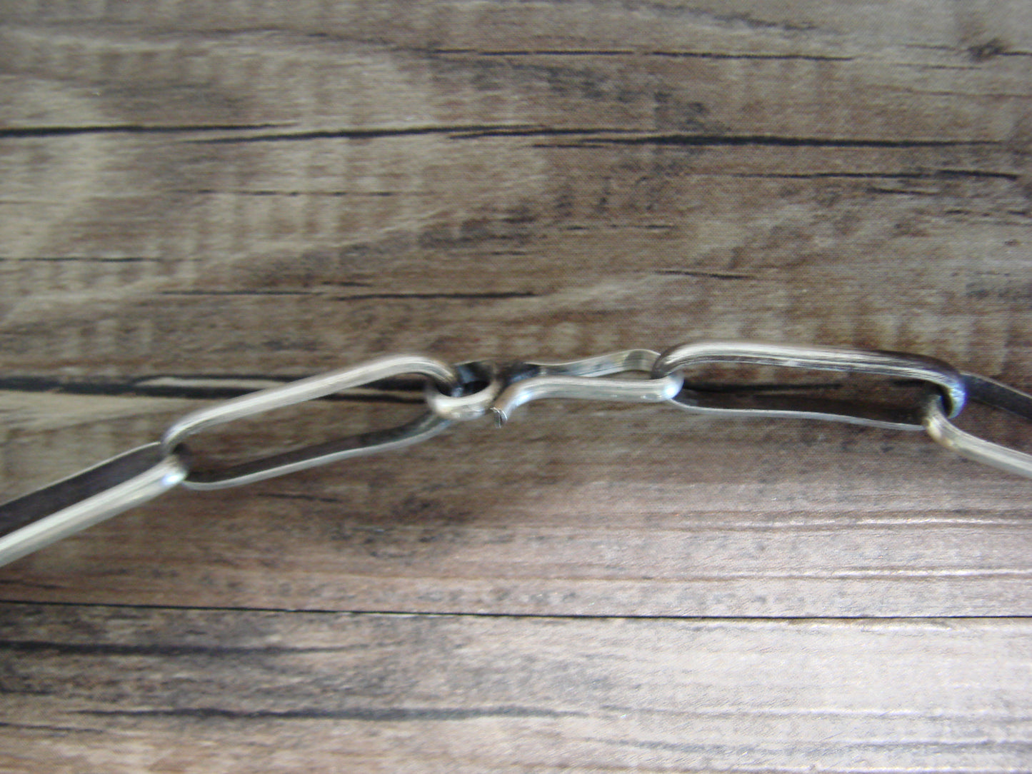 Native American Sterling Silver 24" Link Chain Link Necklace - Yazzie