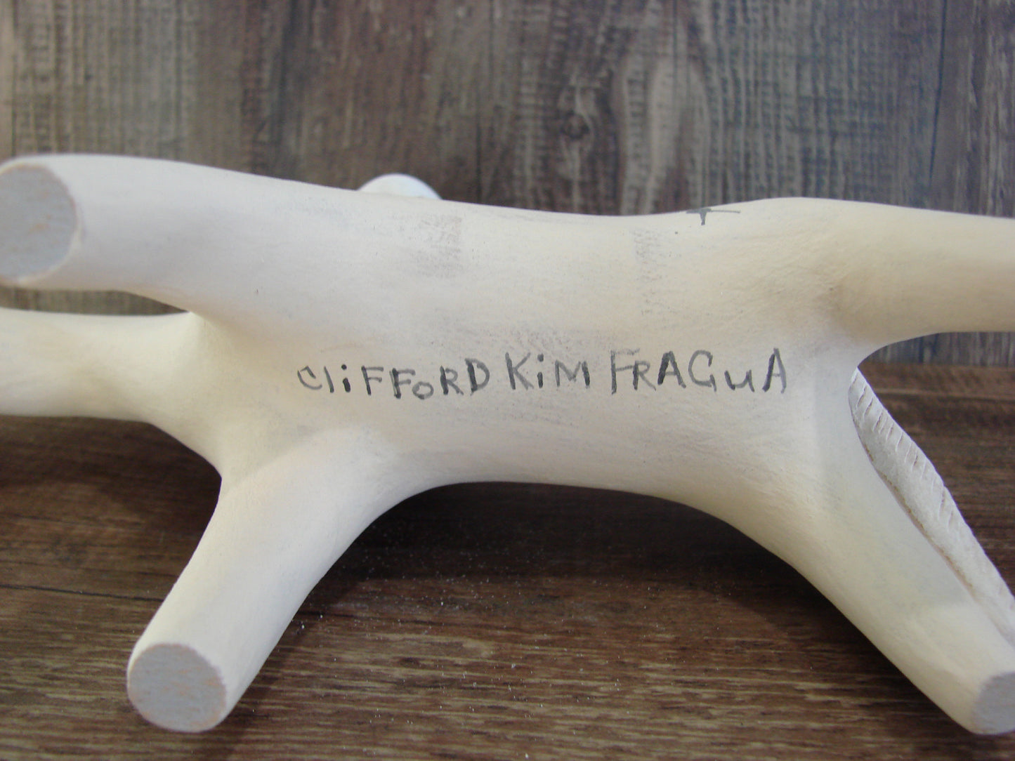 Native American Jemez Clay Hand Sculpted Horse Pottery Signed Fragua