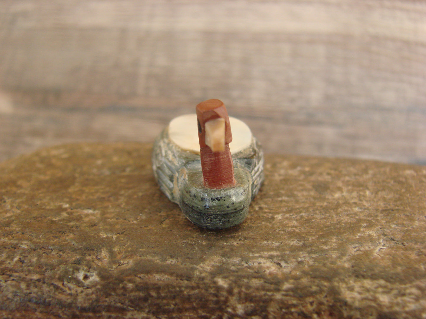 Native American Zuni Hand Carved Duck Fetish - Boone