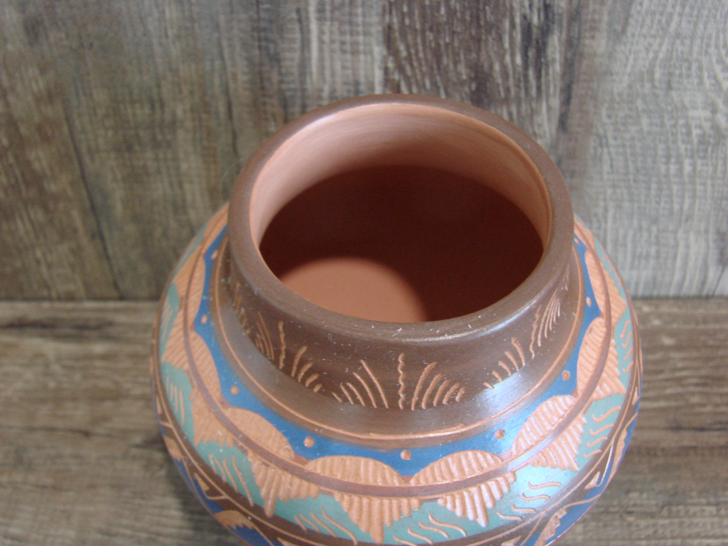 Native American Hand Etched & Hand Painted Pottery - Gilmore