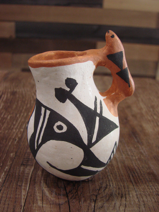 Small Native American Acoma Hand Made Clay Pottery by Leno